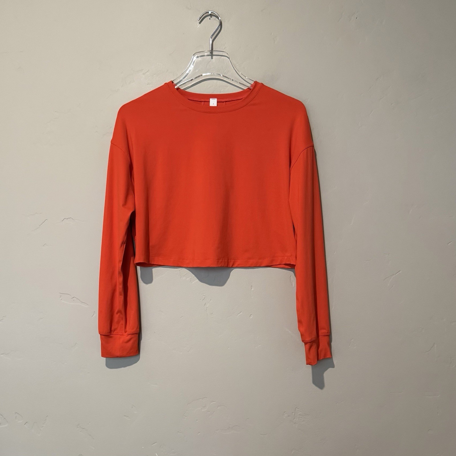 Lululemon Muscle Love Long Sleeve Womens Size 2 Autumn Red Abrasion Resistant Lululemon Muscle Love Long Sleeve Womens Size 2 Autumn Red Abrasion Resistant