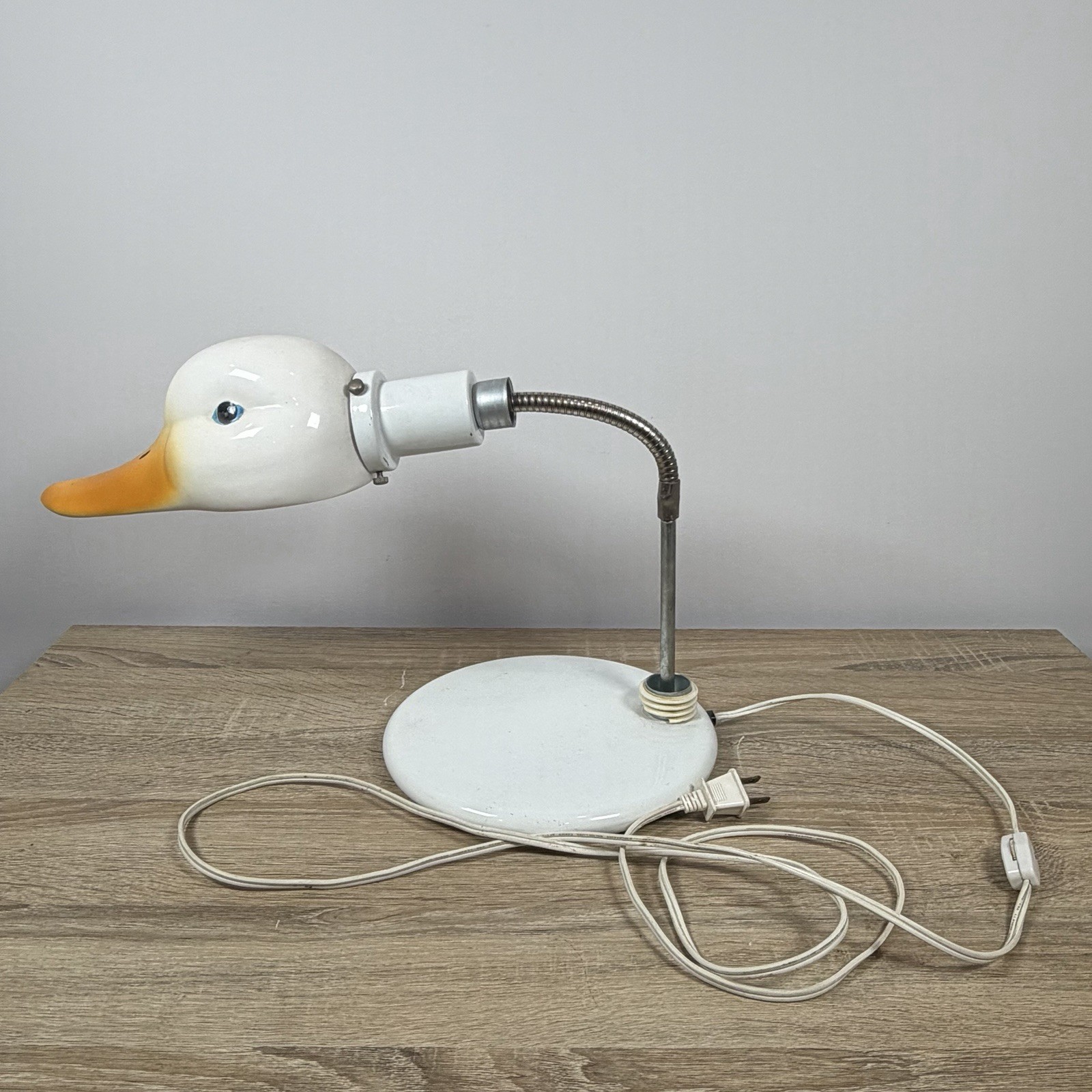 MCM Vintage Porcelain Duck Goose Head Desk Lamp George Kovacs WORKS MCM Vintage Porcelain Duck Goose Head Desk Lamp George Kovacs WORKS