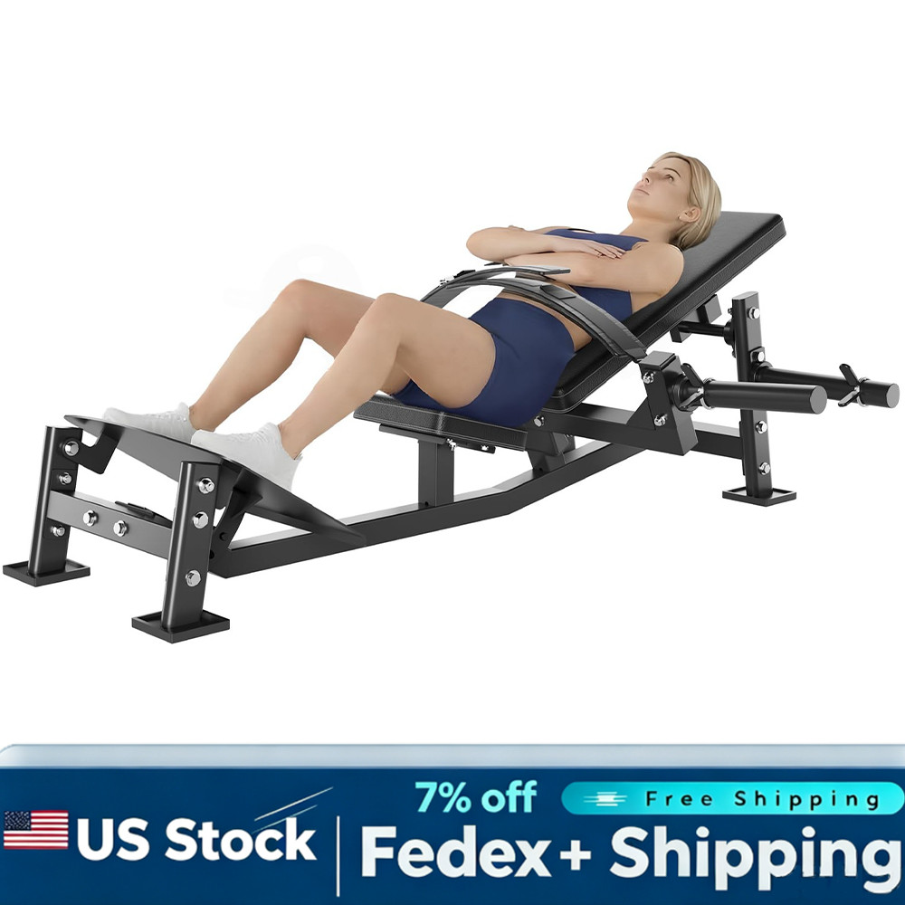 Heavy Duty Hip Thrust Machine w/ Adjustable Footboard Steel Frame 630LBS Home Heavy Duty Hip Thrust Machine w/ Adjustable Footboard Steel Frame 630LBS Home