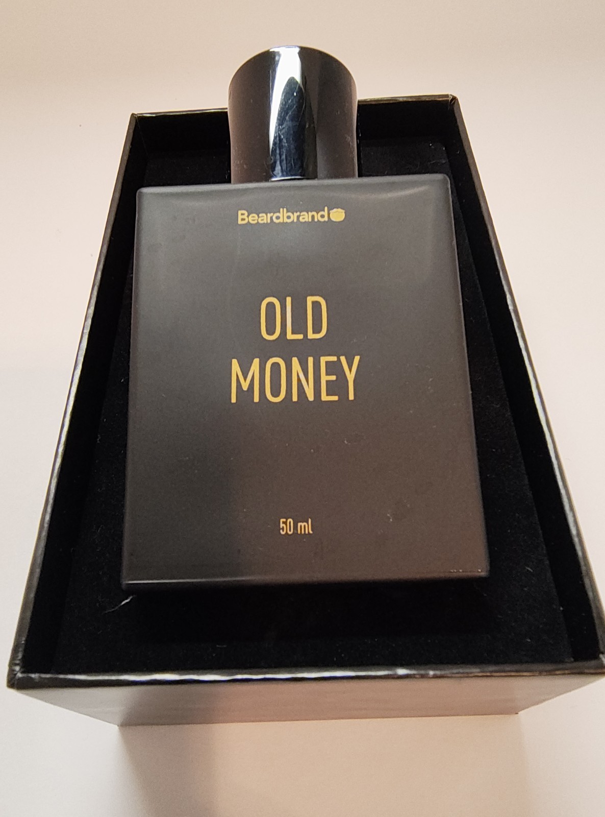 Beardbrand Old Money Eau de Parfum 1.7 fluid oz. 50 ml. Large bottle attractive Beardbrand Old Money Eau de Parfum 1.7 fluid oz. 50 ml. Large bottle attractive