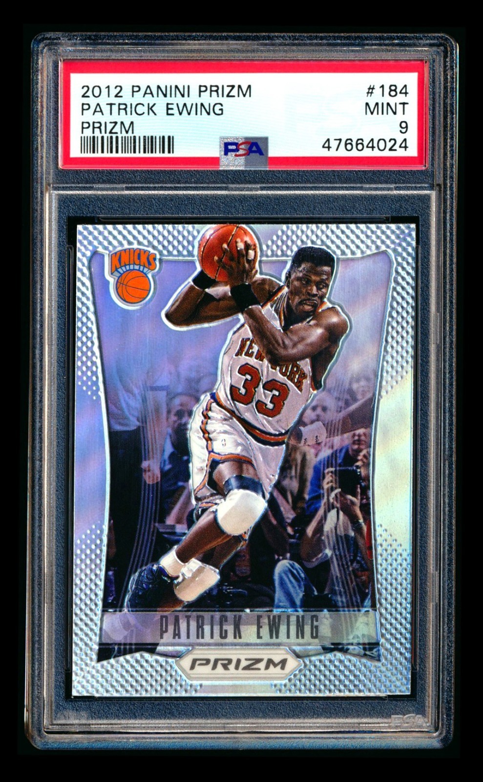 2012-13 PANINI PRIZM #184 PATRICK EWING SILVER REFRACTOR KNICKS HOF PSA 9 MINT 2012-13 PANINI PRIZM #184 PATRICK EWING SILVER REFRACTOR KNICKS HOF PSA 9 MINT