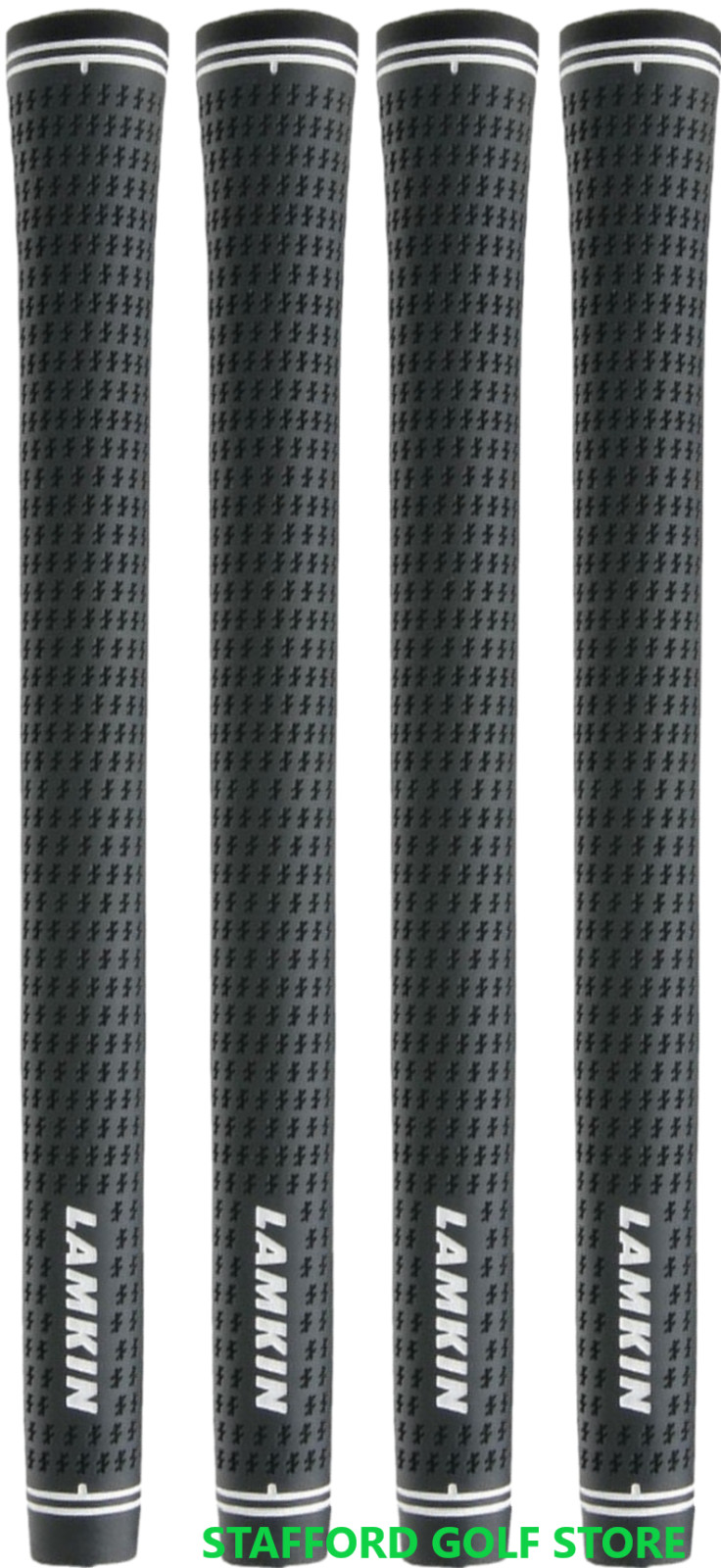 Lamkin Crossline Plus Standard Golf Grips Gray Black .600 Round 53g Soft Tacky