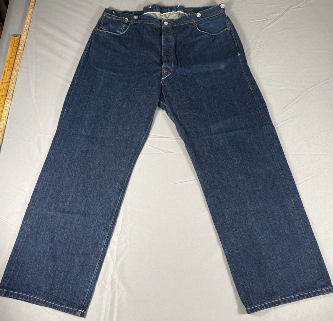 LVC Levi\'s Vintage  1880s Knappave Nevada 36x34 Selvedge Jeans Waist Overalls