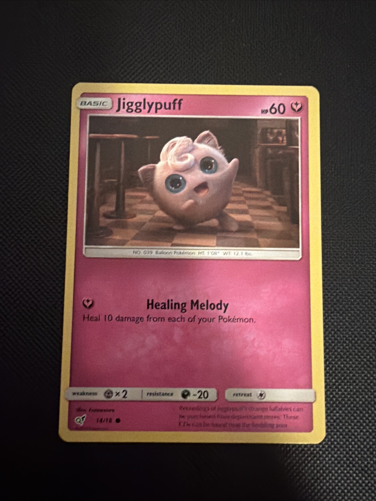 Jigglypuff (Holo Common) 14/18 Detective Pikachu Holo Jigglypuff (Holo Common) 14/18 Detective Pikachu Holo