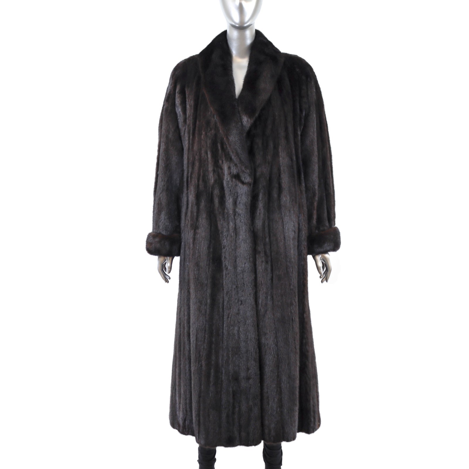 Dark Brown Mink Coat- Size XXL