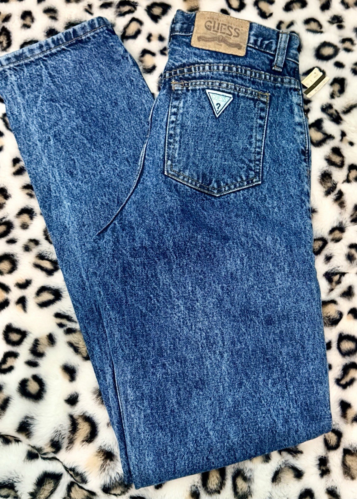 VTG 80s Deadstock Guess Georges Marciano Jeans 22001 Dark Acid Wash NWT.  1980s