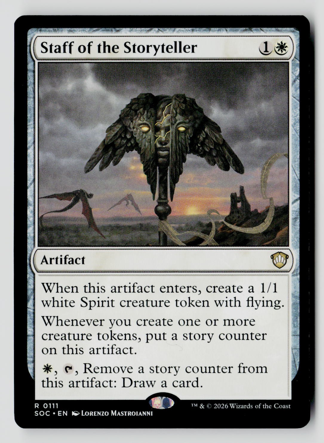 Staff of the Storyteller 111 R MTG SOC NM