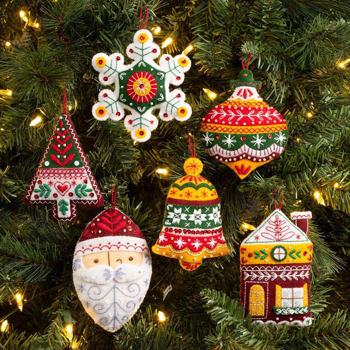 Bucilla® Santa's Nordic Felt & Sequin Kit