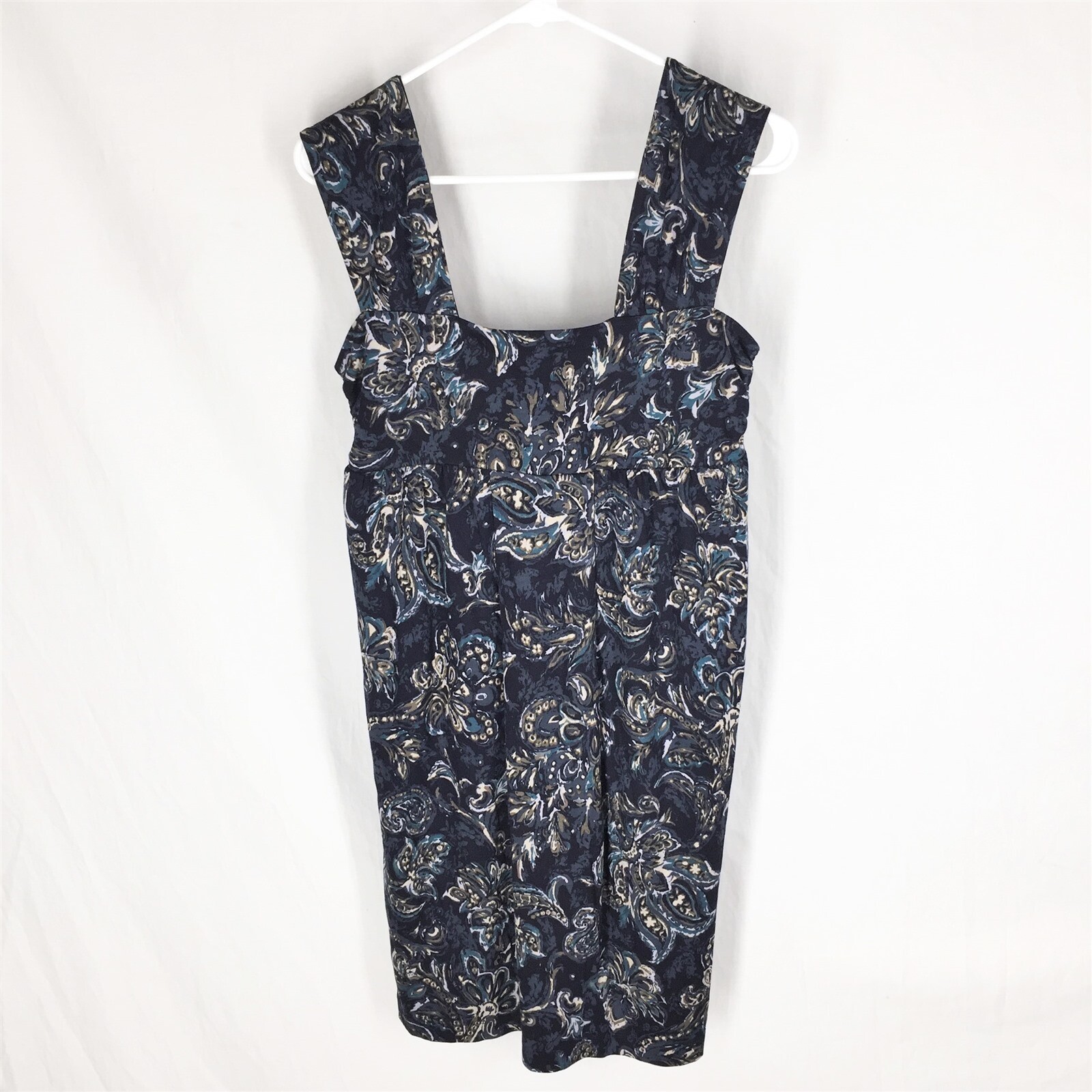 ANN TAYLOR LOFT DRESS SMALL NEW WITH TAGS Sleeveless Stretch Floral Blue NWT