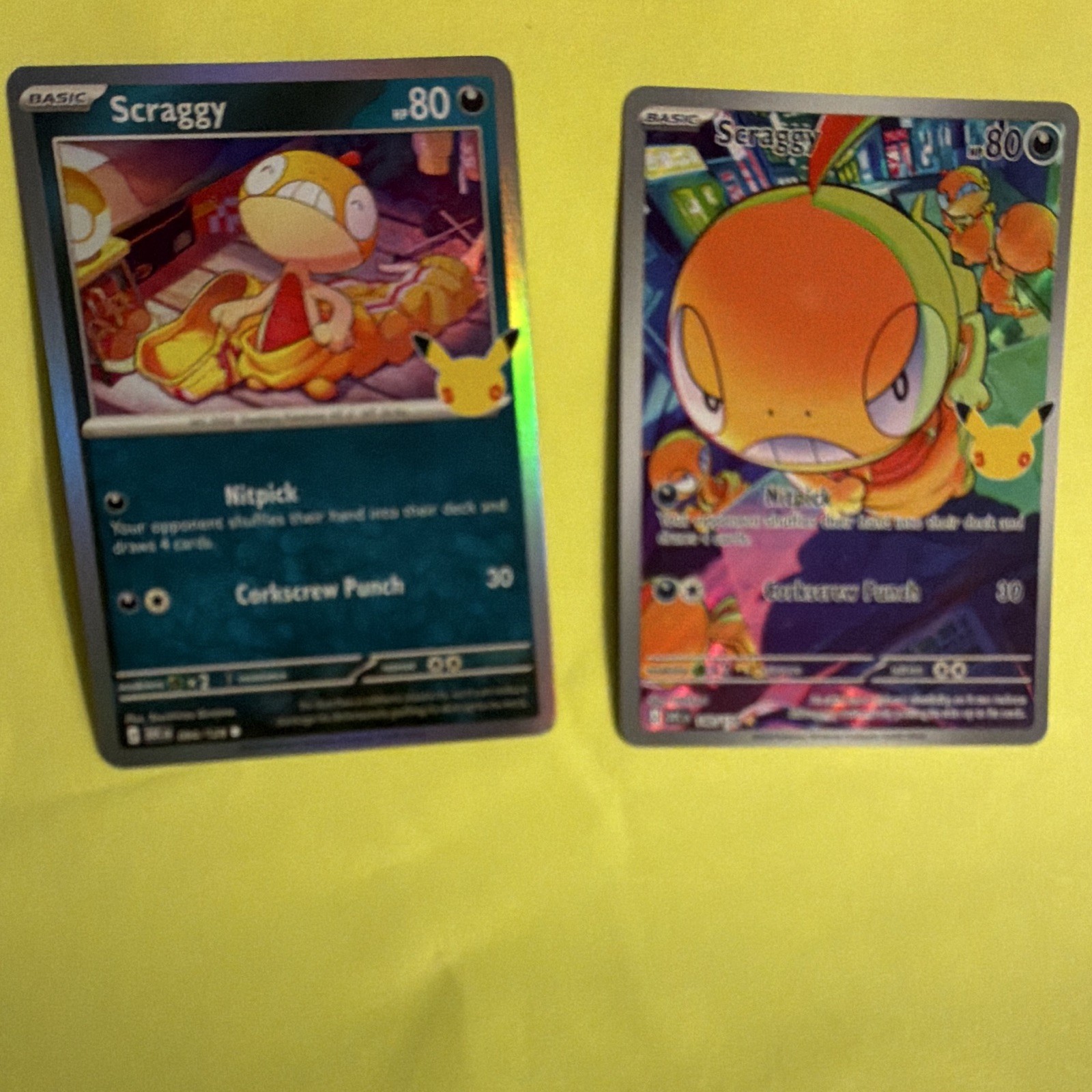 Nintendo Scraggy Holo 30th Anniversary 140/128 Eng 2026 80HP - 2 cards 094/128 Nintendo Scraggy Holo 30th Anniversary 140/128 Eng 2026 80HP - 2 cards 094/128