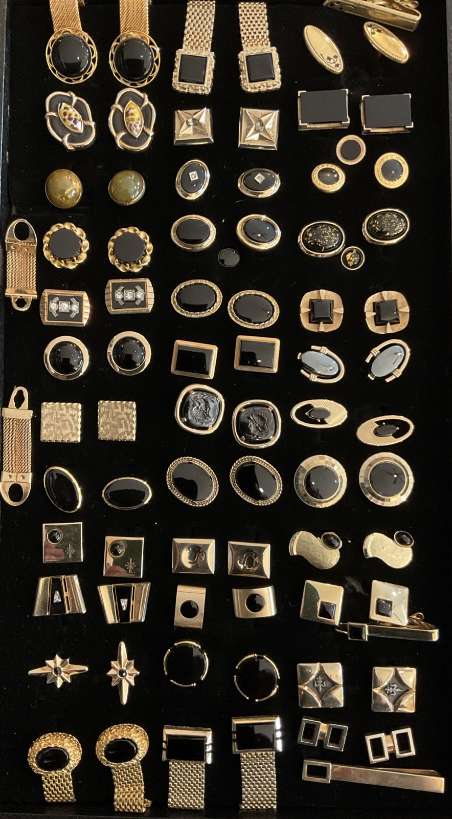 Huge Lot Of Vintage Antique Mens Shirt Cufflinks Tie Tack Bar Pin