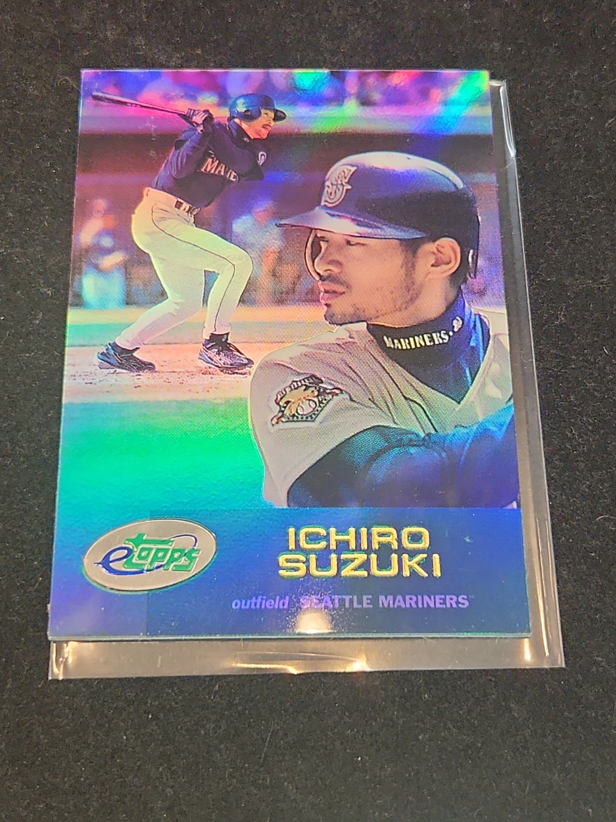 Ichiro Suzuki 2001 Topps eTopps - #100 Rookie RC Seattle Mariners HOF Ichiro Suzuki 2001 Topps eTopps - #100 Rookie RC Seattle Mariners HOF