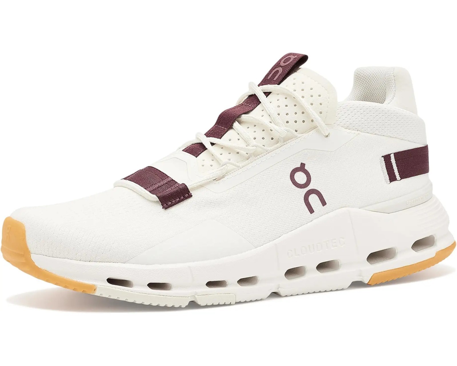 Sale On Women's Cloudnova 2, Ivory/Maroon, Standard, 100% Authentic, Freeship Sale On Women's Cloudnova 2, Ivory/Maroon, Standard, 100% Authentic, Freeship