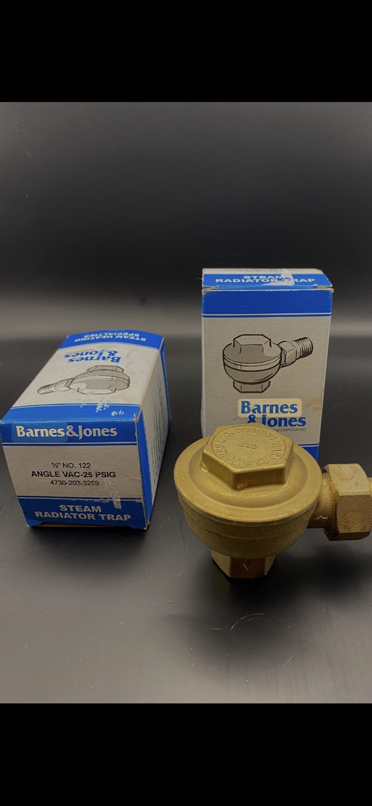 Barnes and Jones No. 122 Angle Steam Trap 1/2 NPT Barnes and Jones No. 122 Angle Steam Trap 1/2 NPT