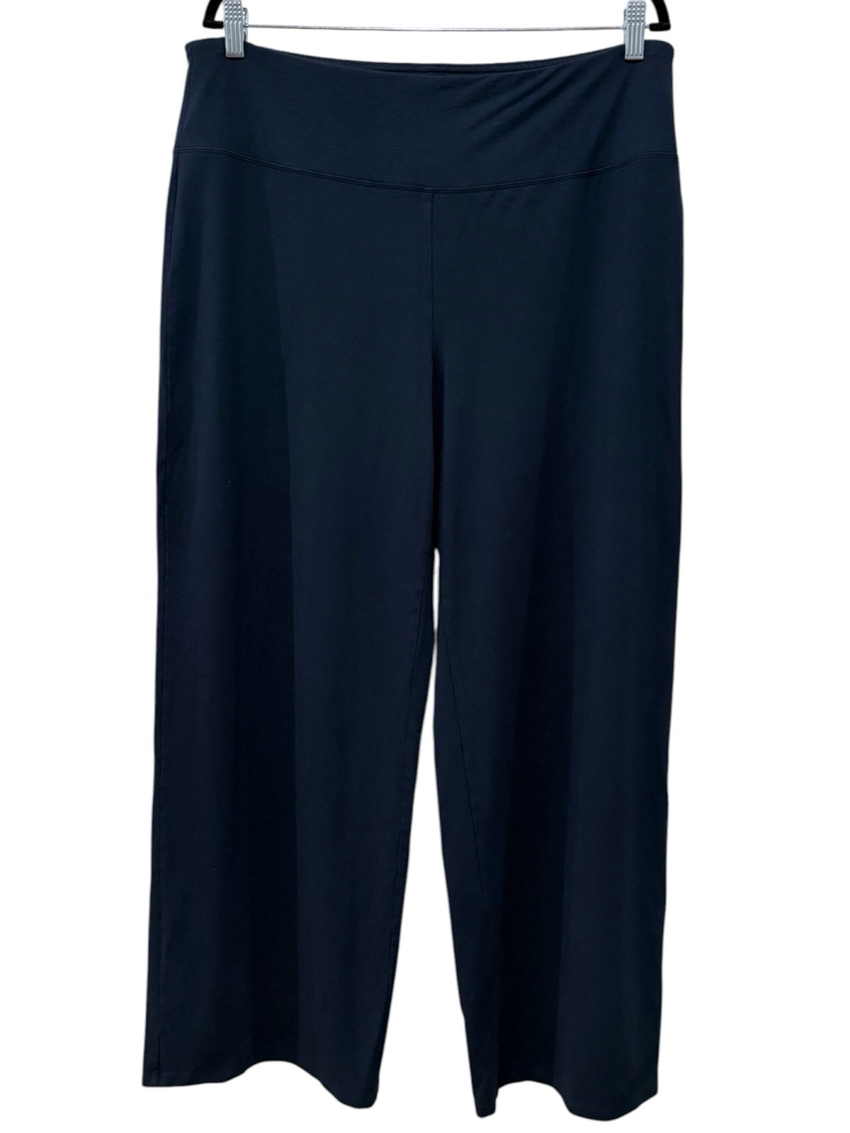 J Jill Wearever Pants Womens Sz L Blue Wide Full Leg Smooth Fit Pull On Stretch J Jill Wearever Pants Womens Sz L Blue Wide Full Leg Smooth Fit Pull On Stretch