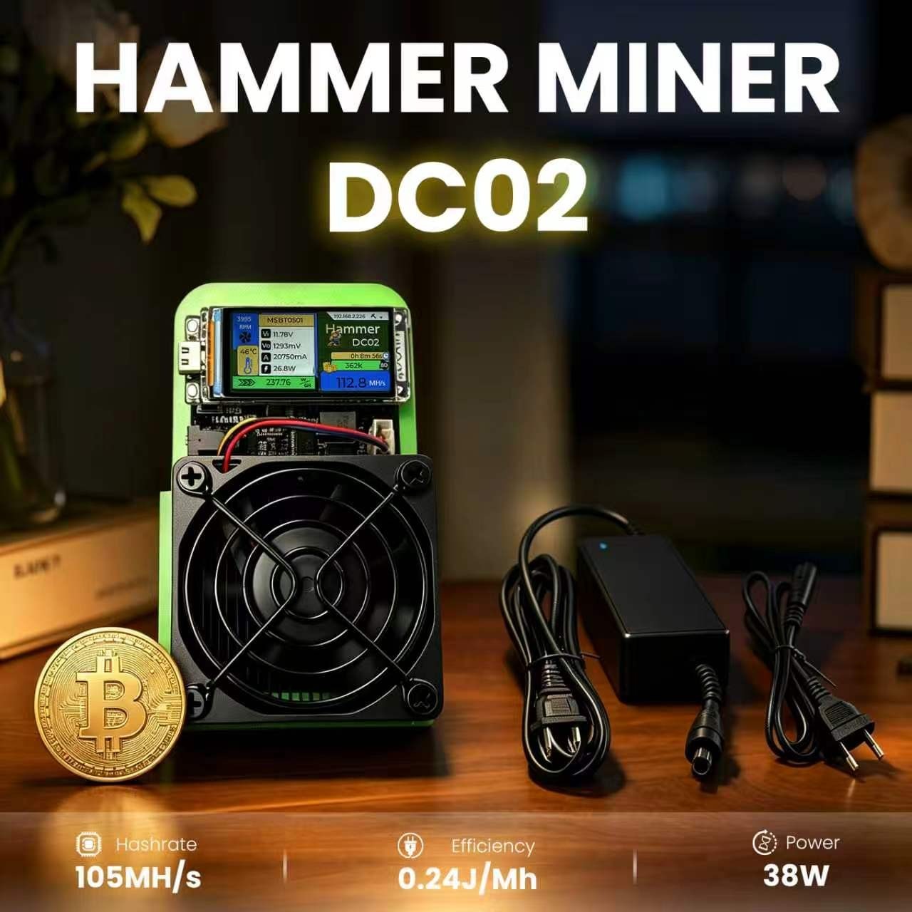 New Hammer Miner DC02 120MH/s LTC&Doge 28W Miner Solo Mining Lotto Device New Hammer Miner DC02 120MH/s LTC&Doge 28W Miner Solo Mining Lotto Device