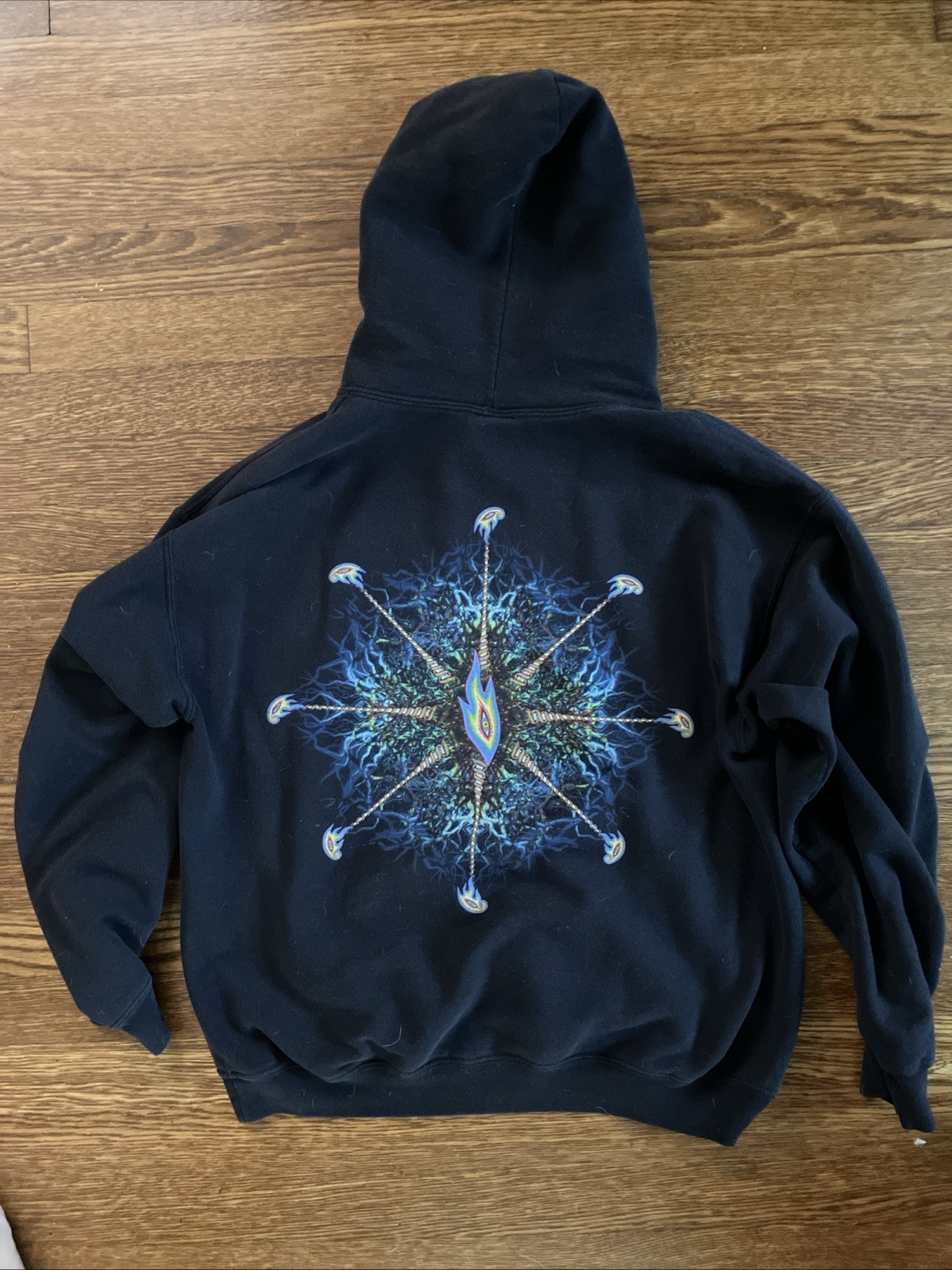 Vintage 2002 Tool Lateralus Nerve Ending Tour Hoodie Size Medium Alex Grey