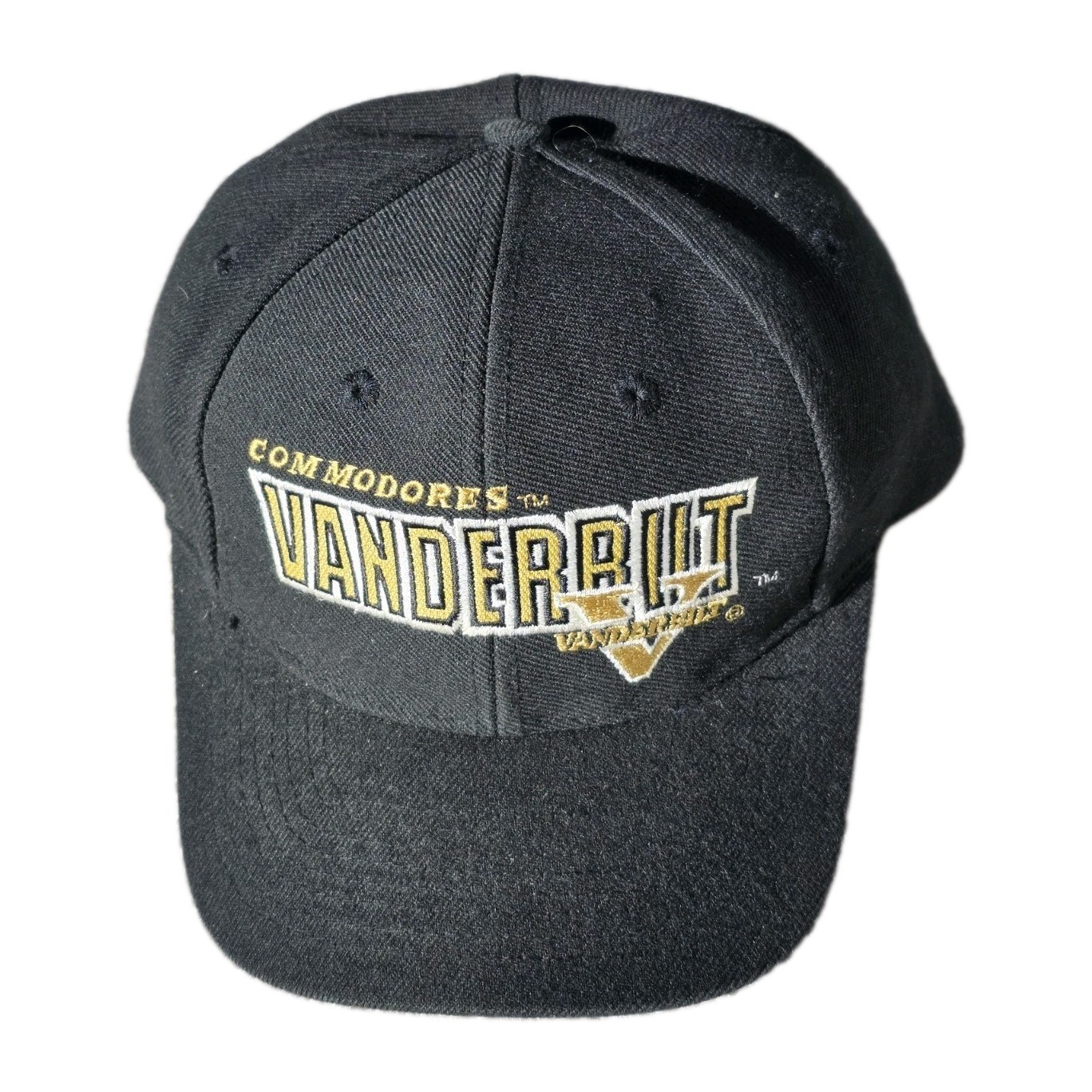 Vintage 90s Vanderbilt Commodores Sports Specialties Snapback Hat NCAA Black