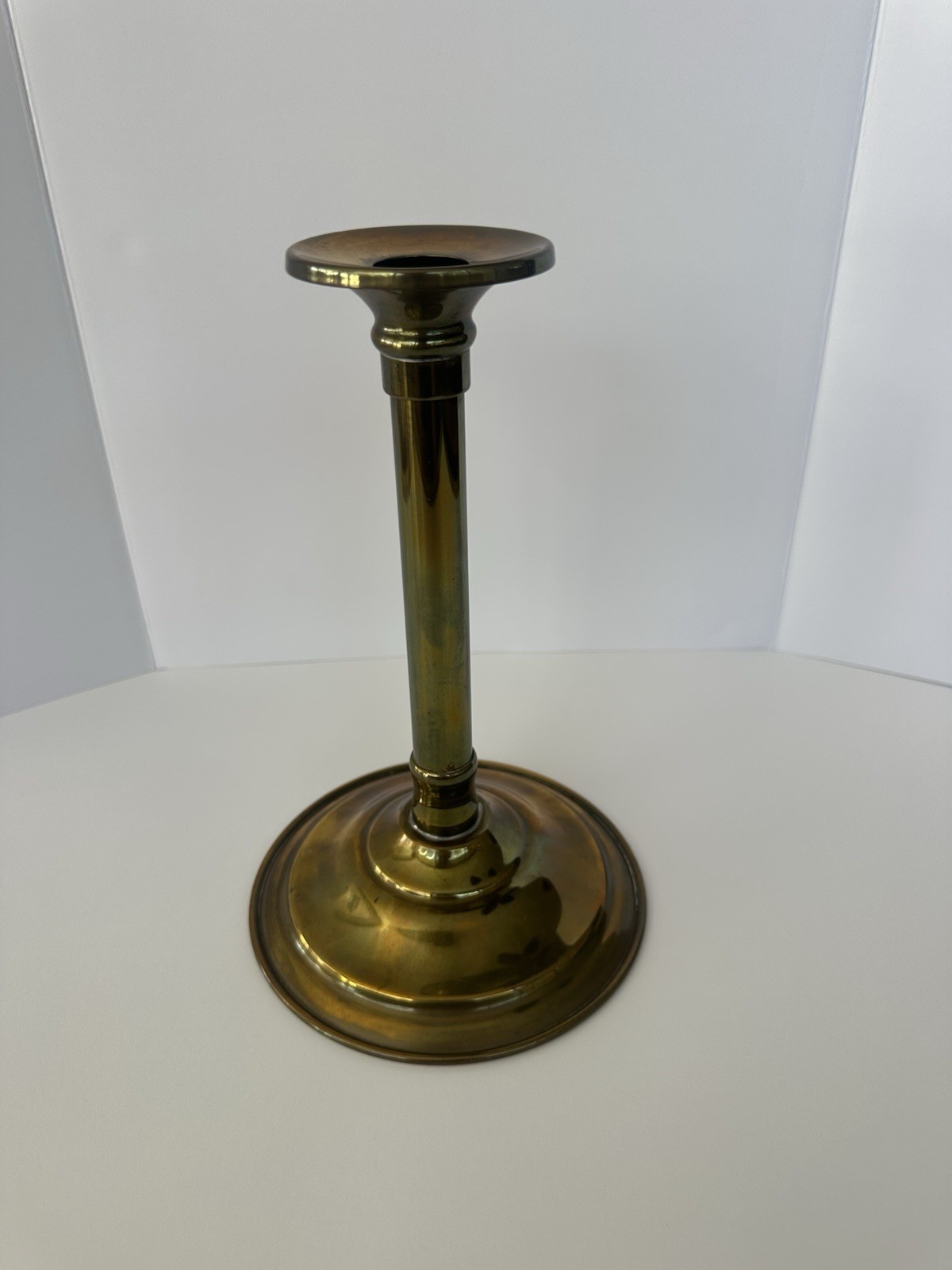 Vintage P&L Ultra Glass Through Hat Magic Prop Brass Candlestick Gimmick