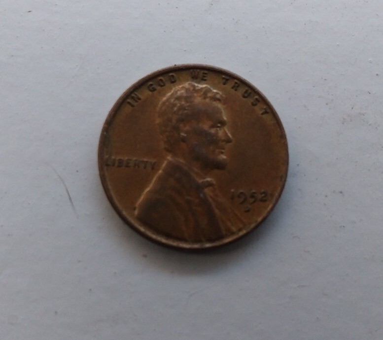 1952 D LINCOLN US ONE CENT COIN 