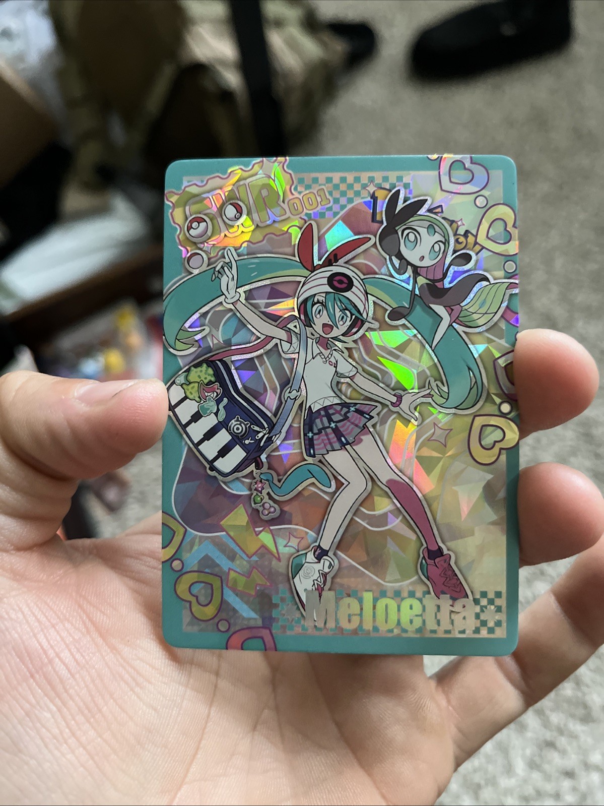 Pokemon non-TCG Chinese Mengka 2.0 Hatsune Miku Collab Meloetta SWR#001 Pokemon non-TCG Chinese Mengka 2.0 Hatsune Miku Collab Meloetta SWR#001