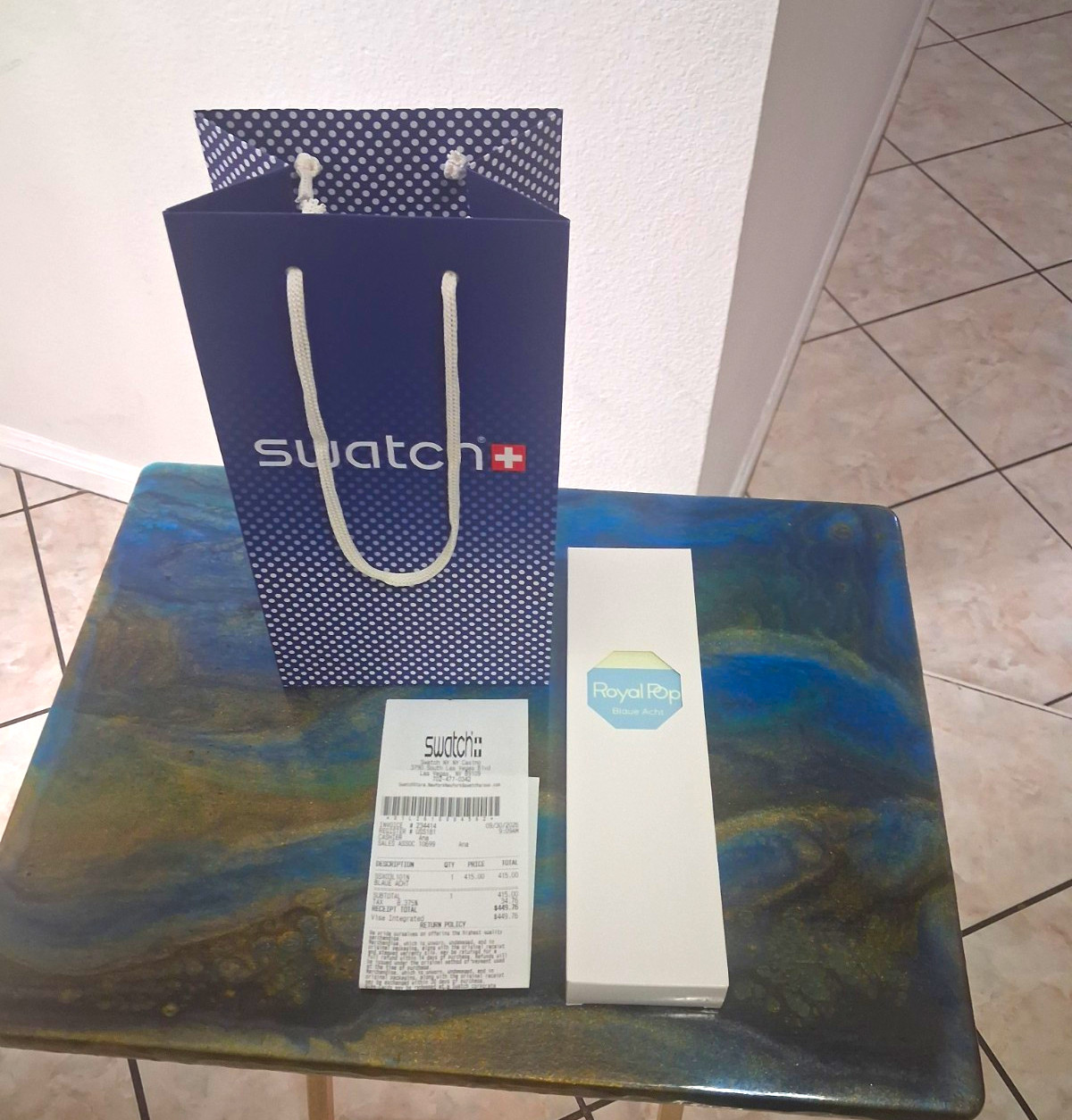 AP Swatch Watch  With Receipt  And Bag Brand New From The Swatch Store
