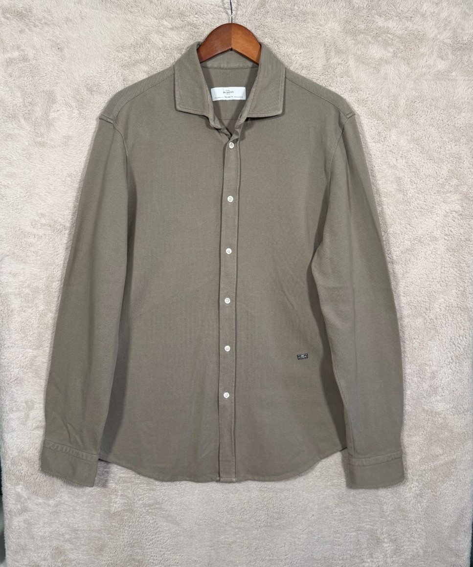 The Brubaker Button Up Shirt Men’s XL Beige 100% Cotton Made In EU Minimalist The Brubaker Button Up Shirt Men’s XL Beige 100% Cotton Made In EU Minimalist