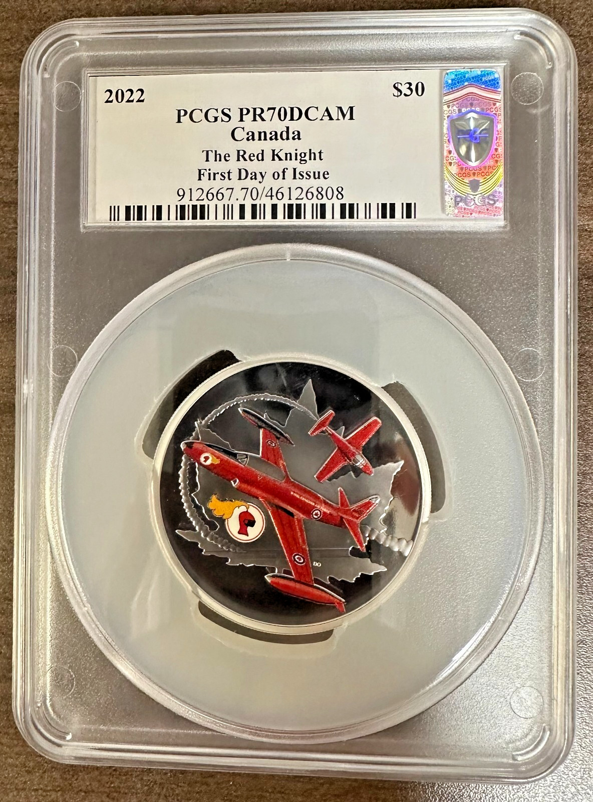 🔥🔥2022 CANADA $30 2 OZ SILVER-THE RED KNIGHT PCGS PF 70 UCAM FDOI BLUNT SIGNED