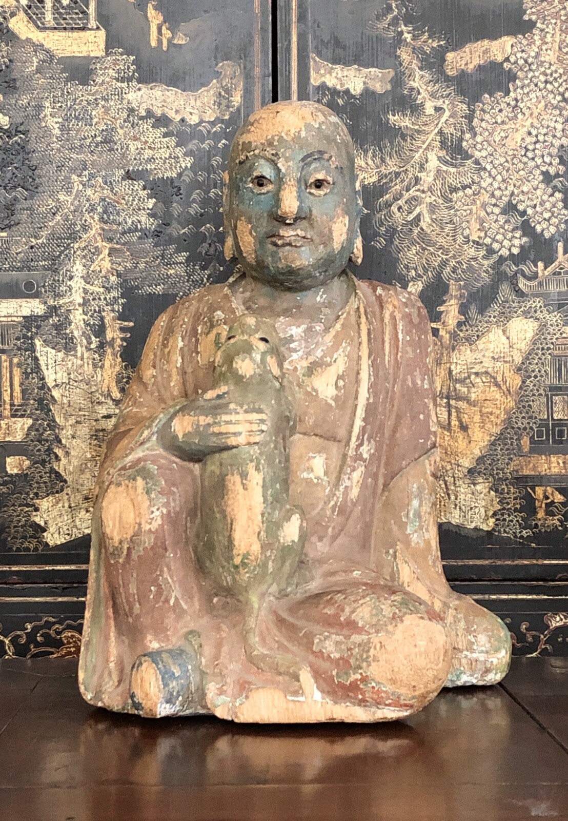 Fantastic Antique Statue of the Lotus-Born aka Guru Rinpoche / Padmasambhava Fantastic Antique Statue of the Lotus-Born aka Guru Rinpoche / Padmasambhava