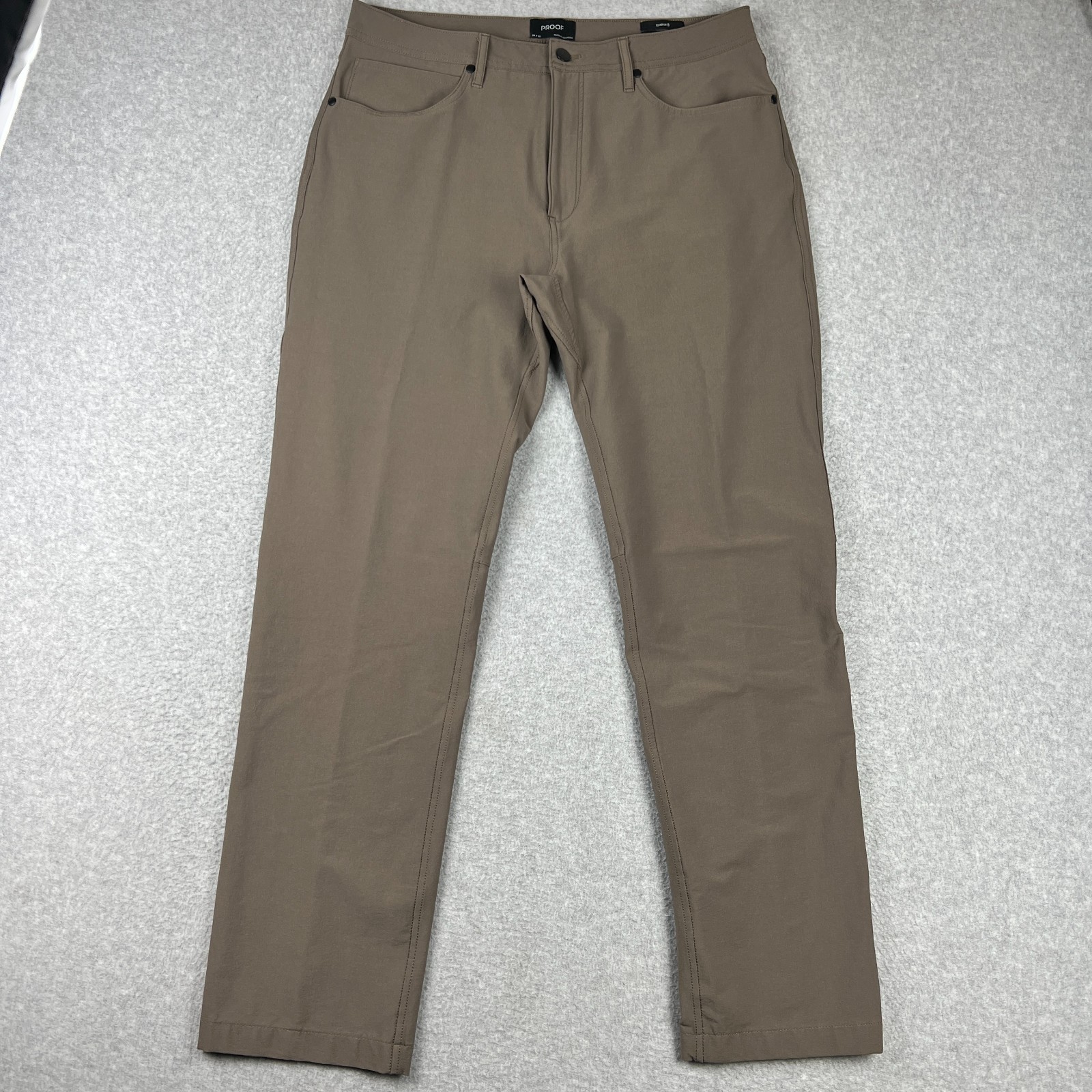 Proof 72 Hour Merino Wool Pants Straight Fit Stretch 34x32 Mens Beige Huckberry