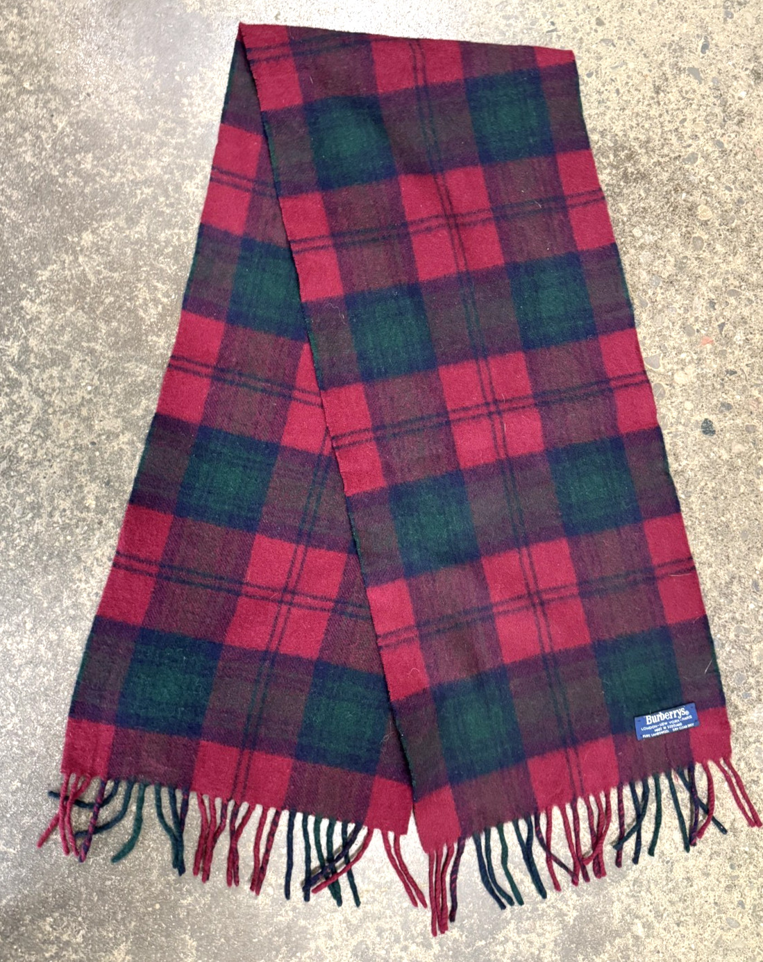 Vintage Burberry Buffalo Plaid Tartan Scarf Pure Lambswool Fringe Scarf Shawl Vintage Burberry Buffalo Plaid Tartan Scarf Pure Lambswool Fringe Scarf Shawl