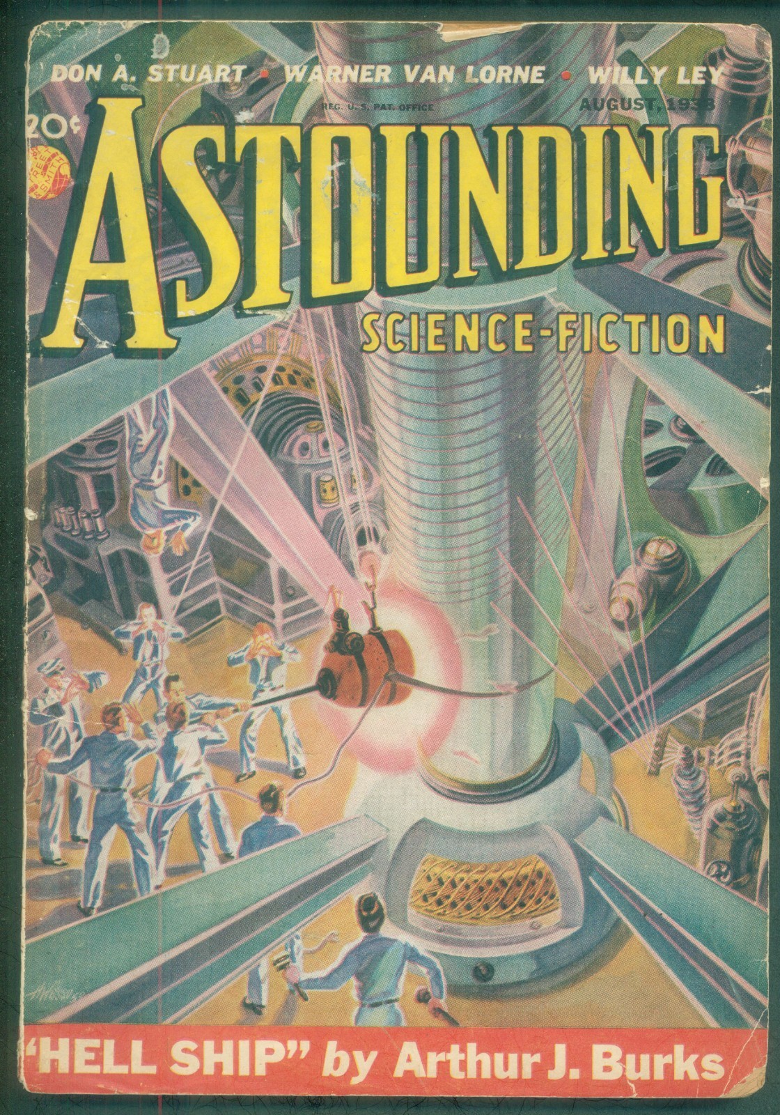 ASTOUNDING SCIENCE FICTION - AUGUST 1938 - WHO GOES THERE? (THE THING) CAMPBELL