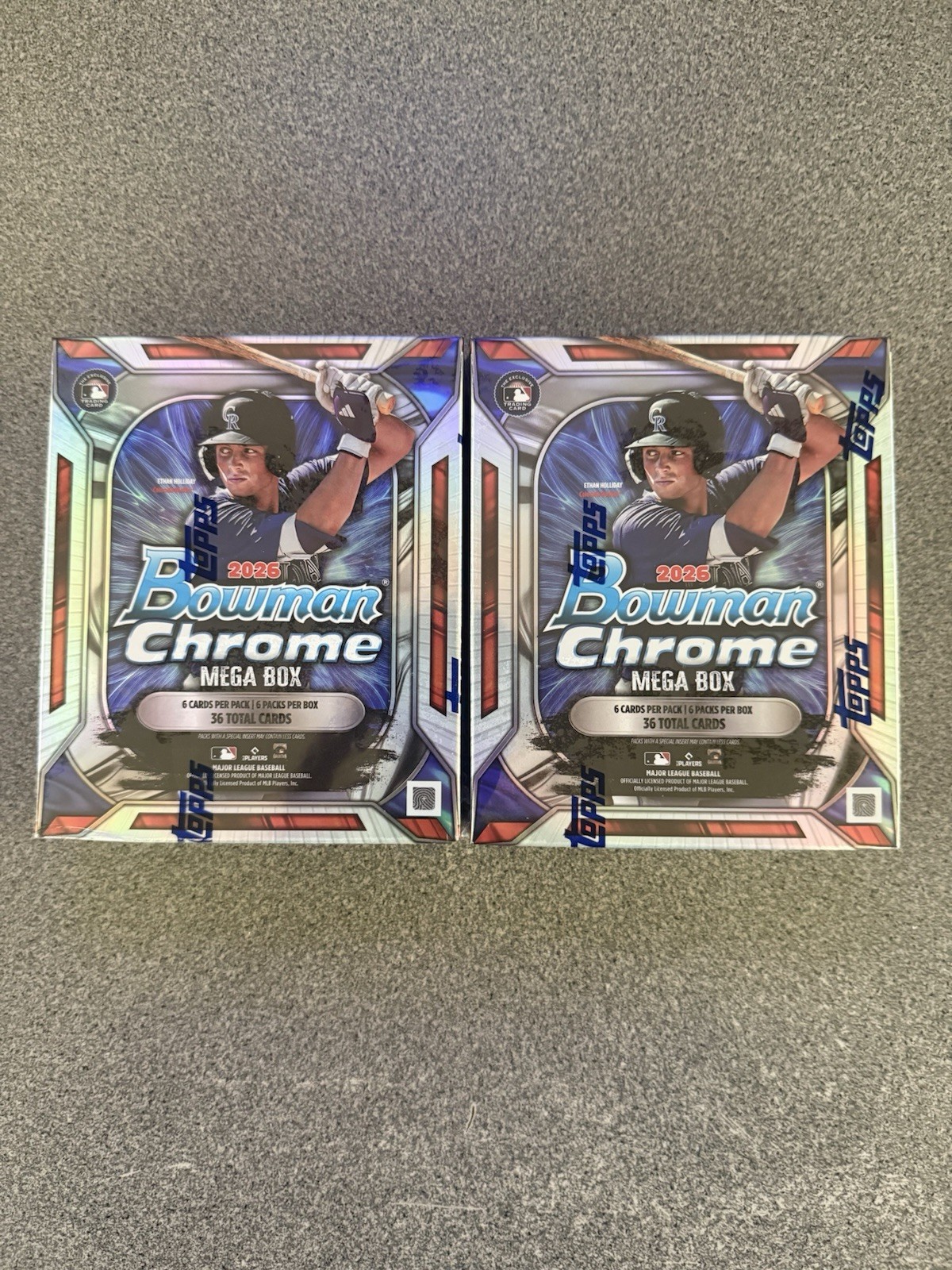 2x 2026 Bowman Chrome Baseball MEGA BOX Factory Sealed, IN HAND