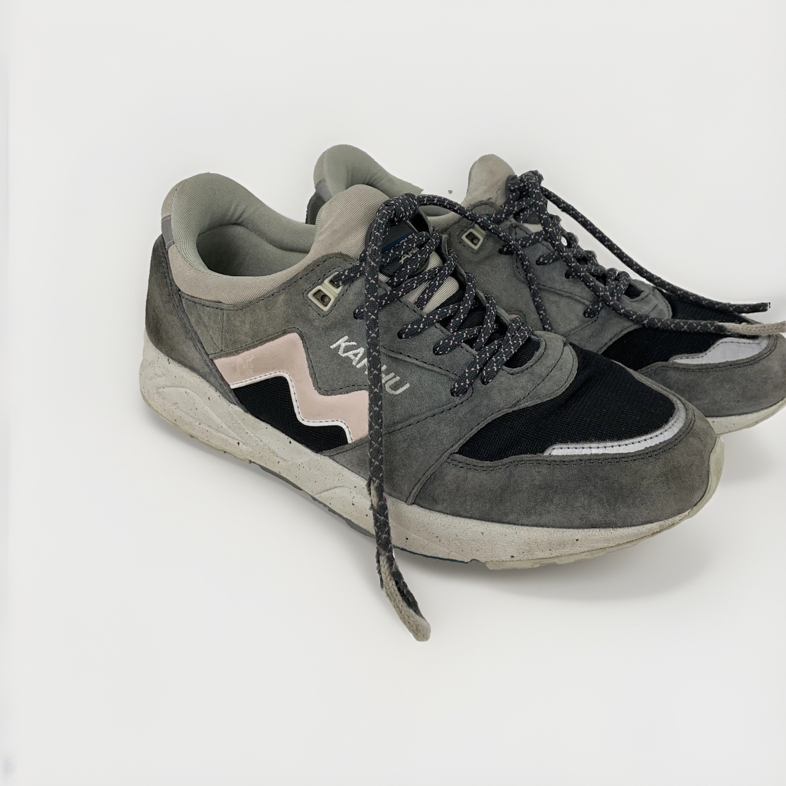 Karhu Aria 95 F803055 Smoked Pearl/Potpourri Suede Reflective Unisex US Mens 9