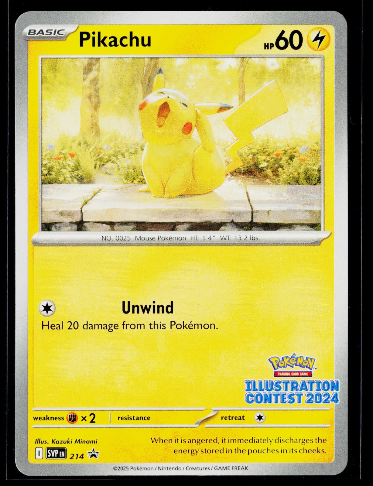 Pikachu (Illustration Contest 2024) Promo SV: Scarlet & Violet Promo Cards 214 N Pikachu (Illustration Contest 2024) Promo SV: Scarlet & Violet Promo Cards 214 N