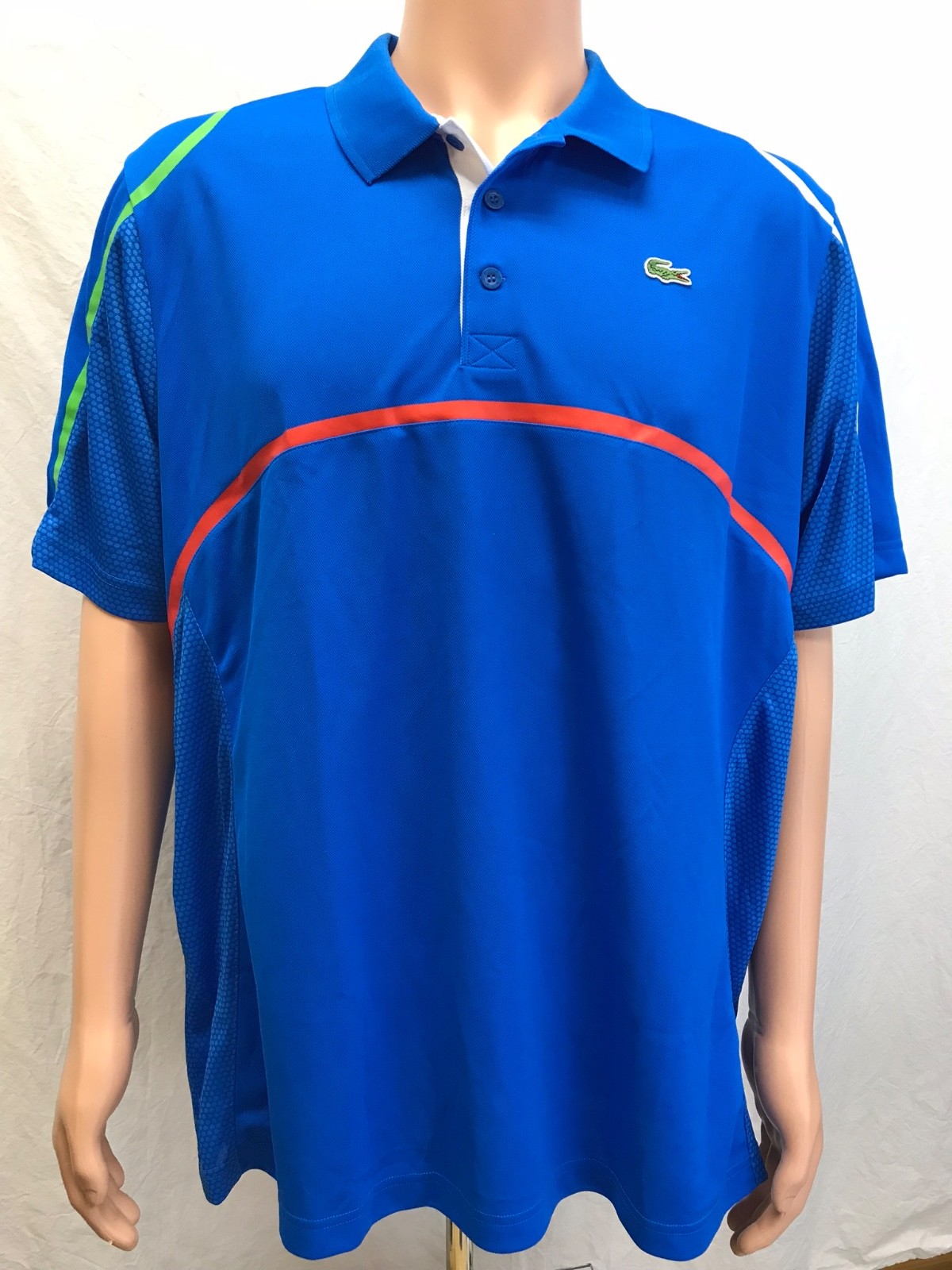 NWT Lacoste Sports Men\'s Ultra Dry Fit Tennis Polo, Blue, size Small NWT Lacoste Sports Men\'s Ultra Dry Fit Tennis Polo, Blue, size Small