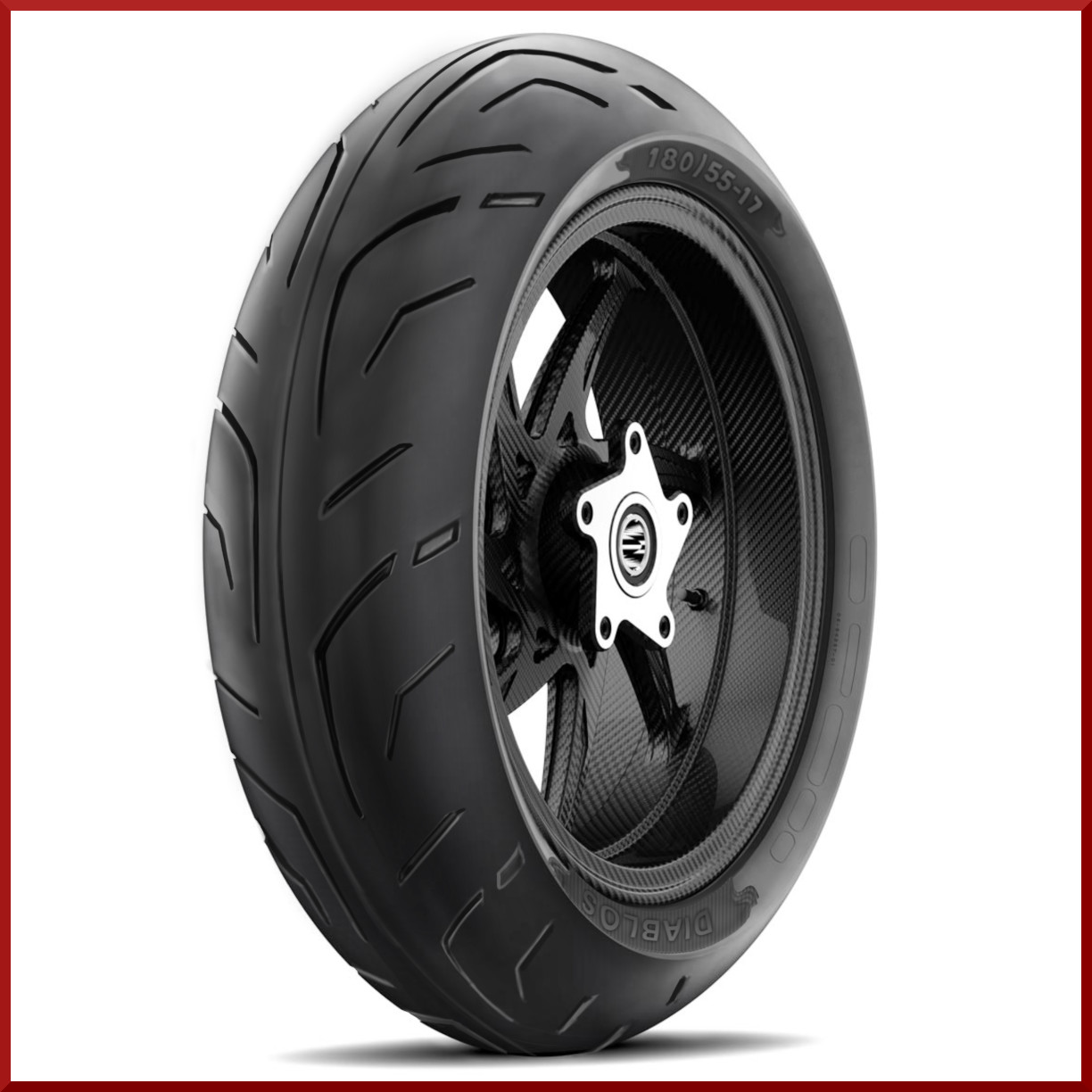 Roadmax Rear 180/55-17 (75H) Motorcycle Tire for Honda Suzuki Yamaha Harley etc