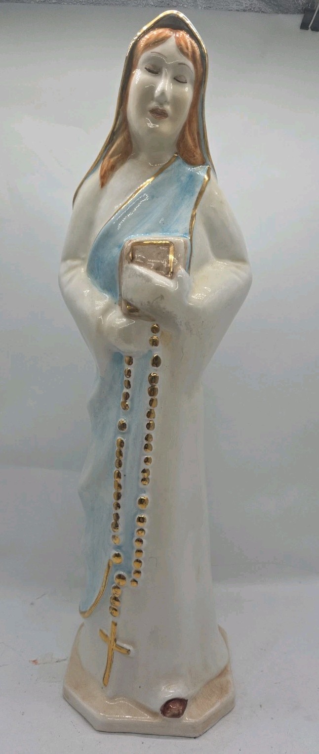 Serene “Our Lady Of Fatima” Hand Painted Porcelain Statue HAND CRAFTED IN ITALY Serene “Our Lady Of Fatima” Hand Painted Porcelain Statue HAND CRAFTED IN ITALY