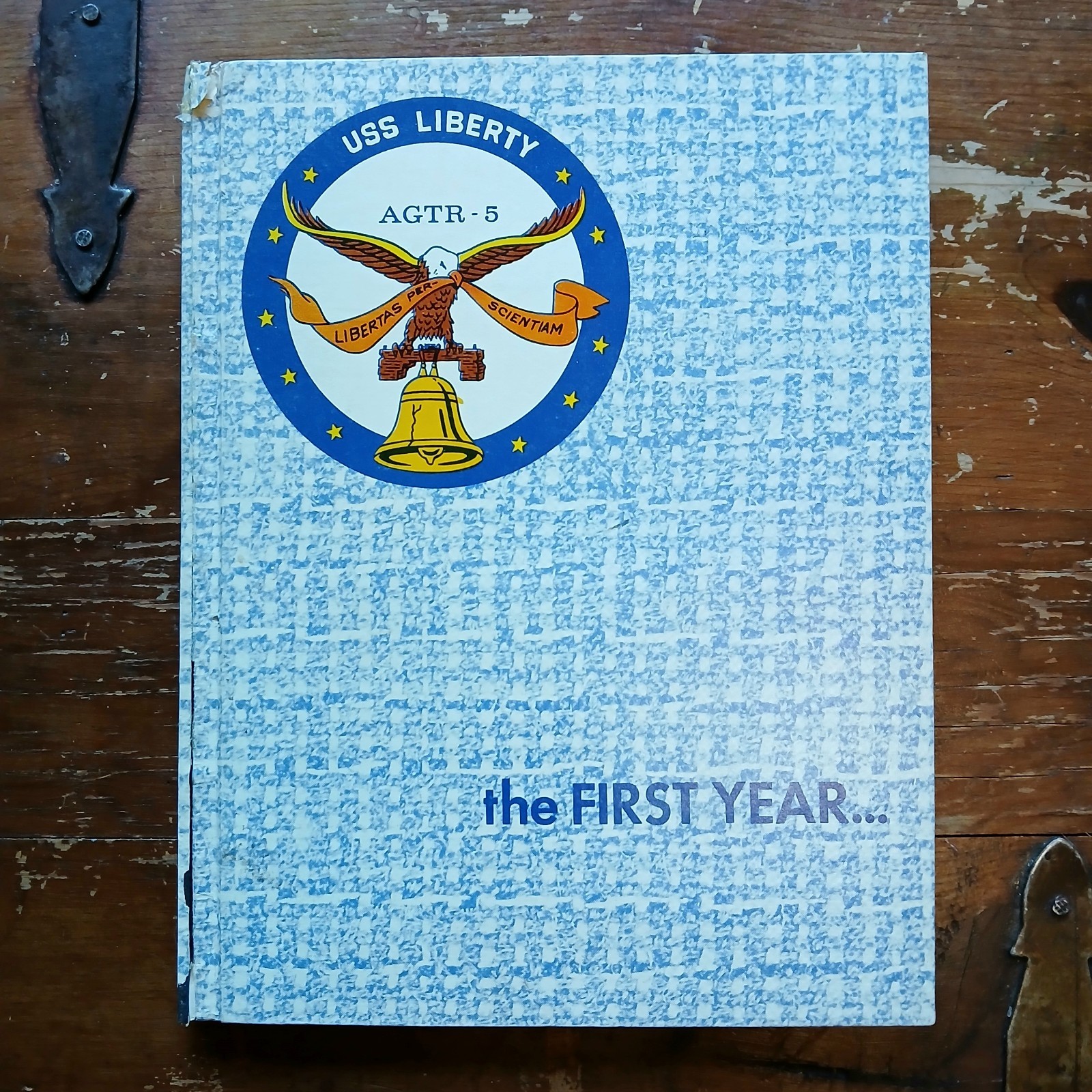​Vintage USS Liberty AGTR-5 Cruise Book The First Year 1964-64 Navy Plank Owner 