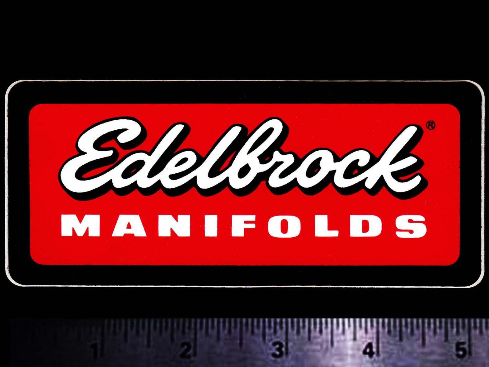 EDELBROCK Manifolds - Original Vintage 1960's 70's Racing Decal/Sticker