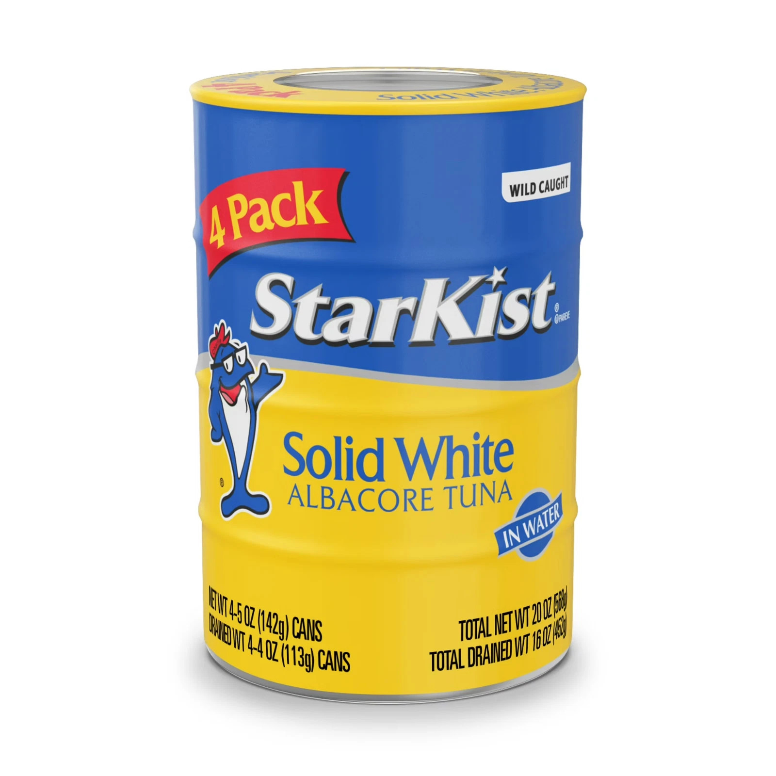 Starkist Solid White Albacore Tuna In Water 25% Less Sodium, 5 oz, 4 Cans Starkist Solid White Albacore Tuna In Water 25% Less Sodium, 5 oz, 4 Cans