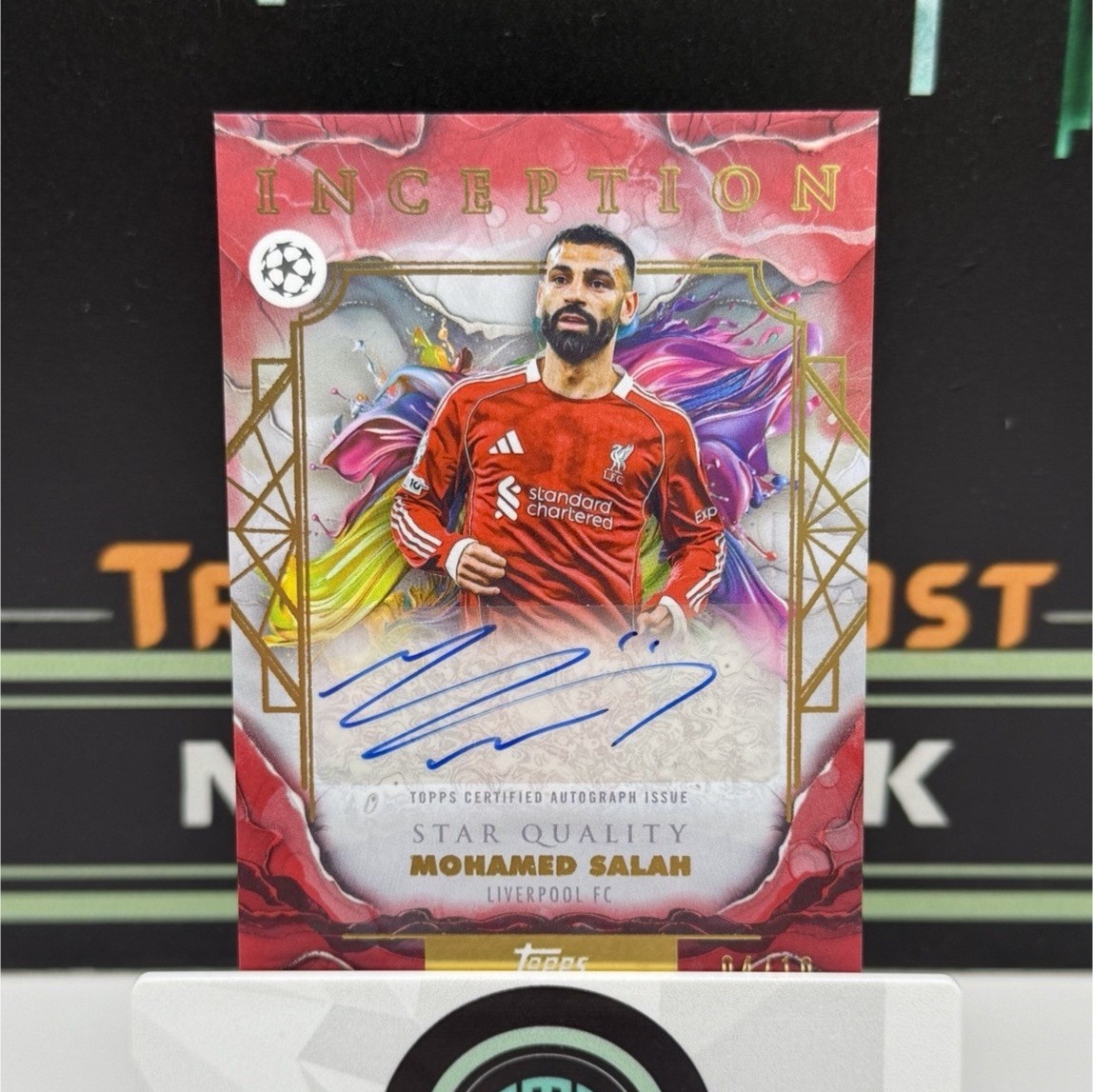2025-26 TOPPS INCEPTION UEFA UCC MOHAMED SALAH LIVERPOOL FC AUTO SQ-MS 2025-26 TOPPS INCEPTION UEFA UCC MOHAMED SALAH LIVERPOOL FC AUTO SQ-MS