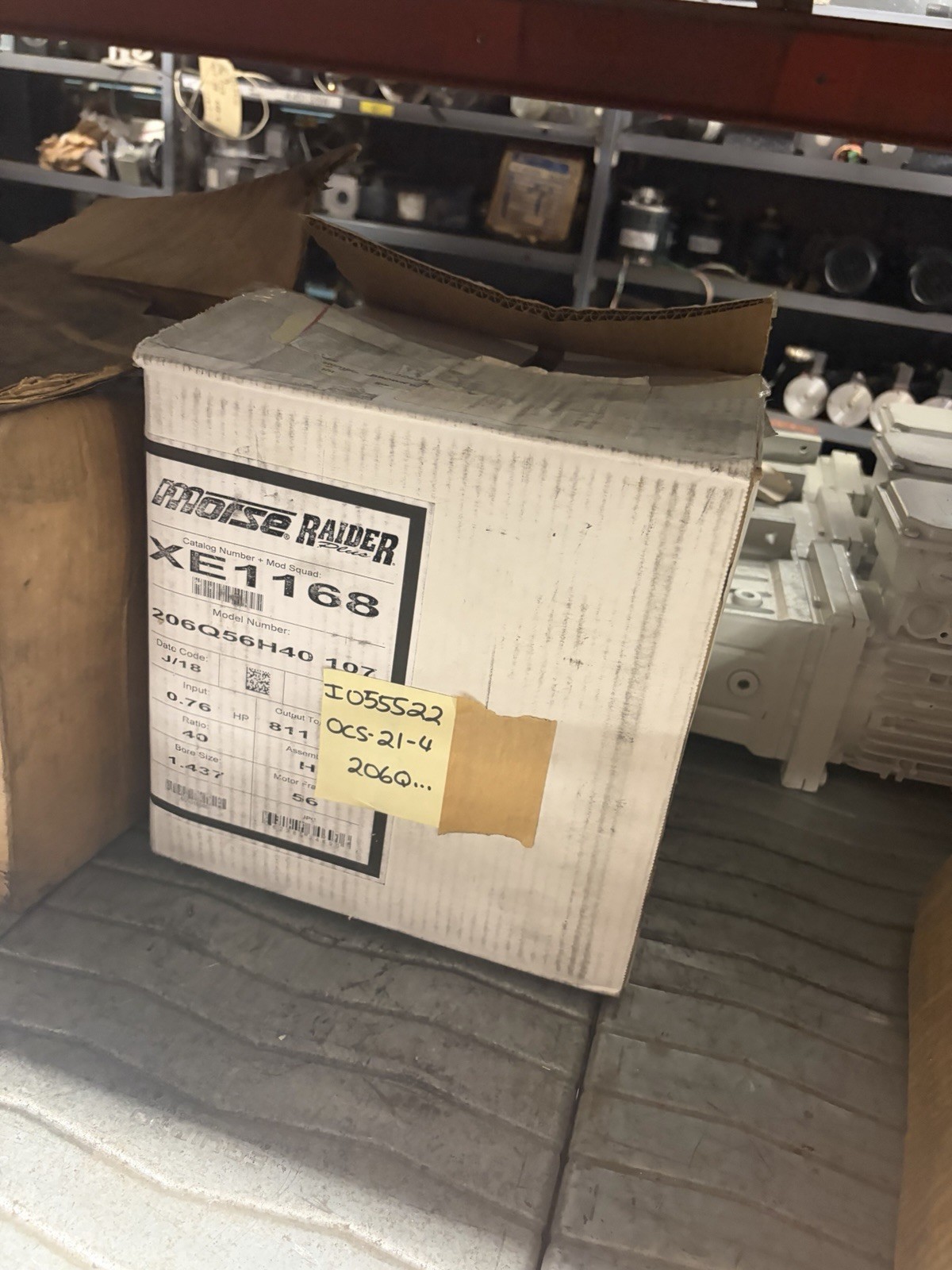 NEW MORSE 40:1 1750RPM GEAR REDUCER XE1168R10K 206Q56H40 NEW MORSE 40:1 1750RPM GEAR REDUCER XE1168R10K 206Q56H40