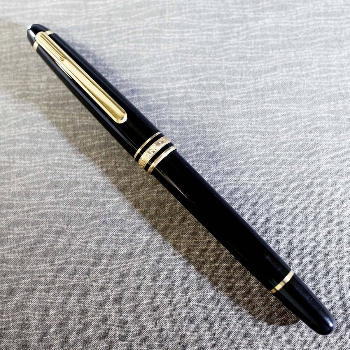 Excellent MONTBLANC Meisterstück 144 EF Extra Fine Black Fountain Pen