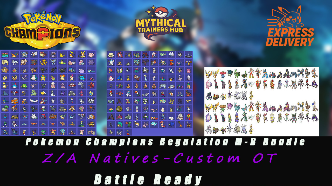 ✨Pokemon Home/Champions✨Regulation M-B Bundle 🎁 Express Delivery