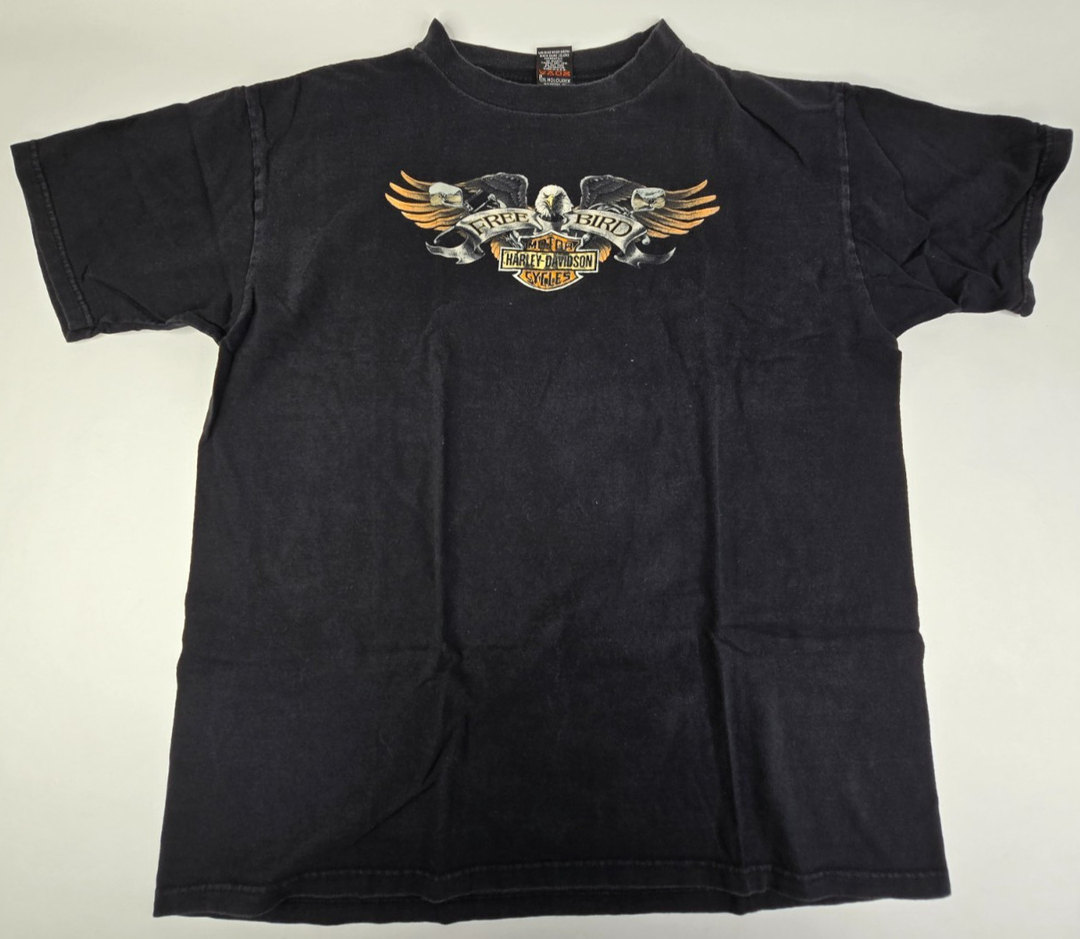 Vintage Harley Davidson Free Bird T Shirt Mens XL Mancuso Houston Texas