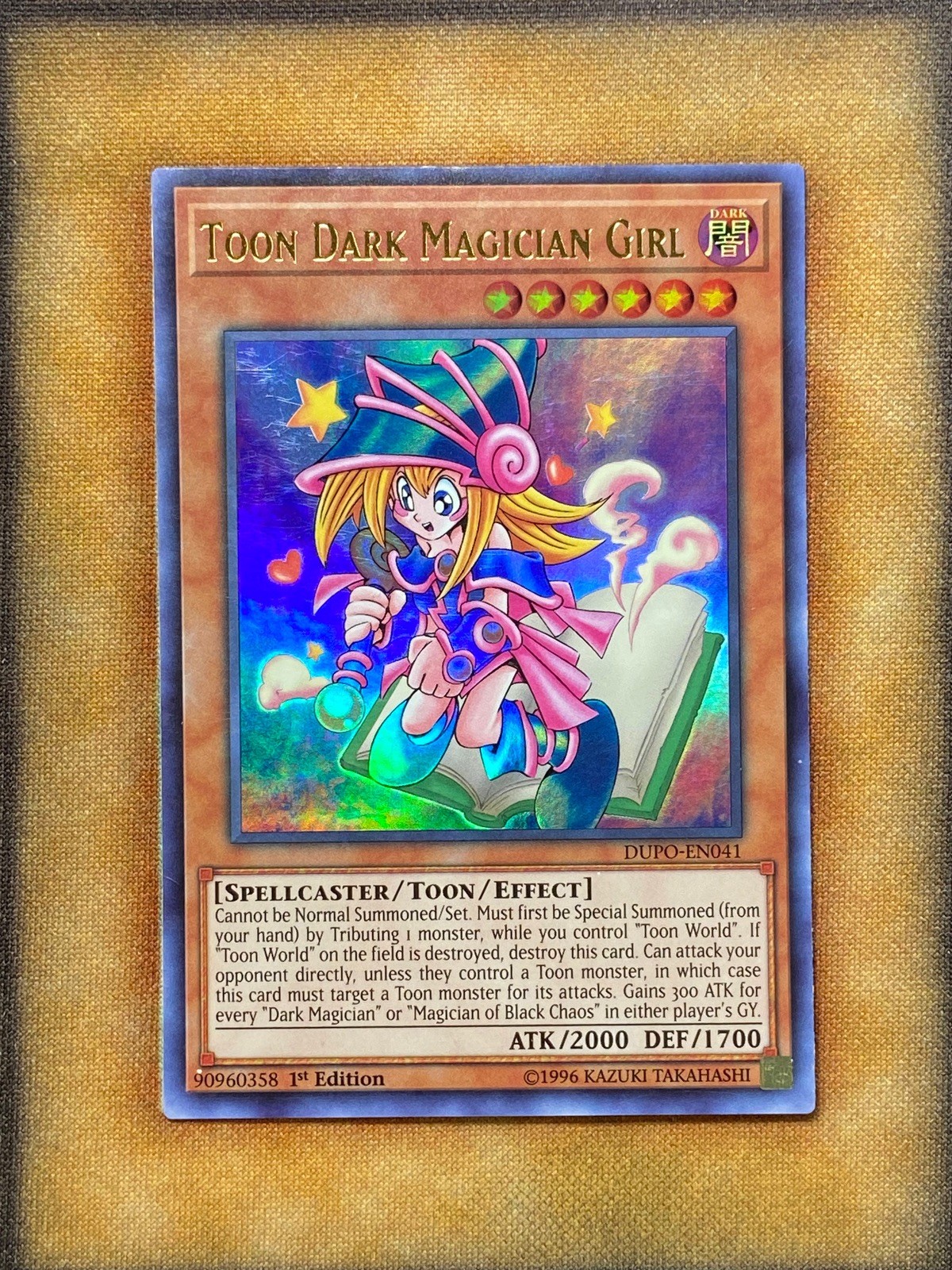 Yugioh Toon Dark Magician Girl DUPO-EN041 Ultra Rare 1st Ed NM