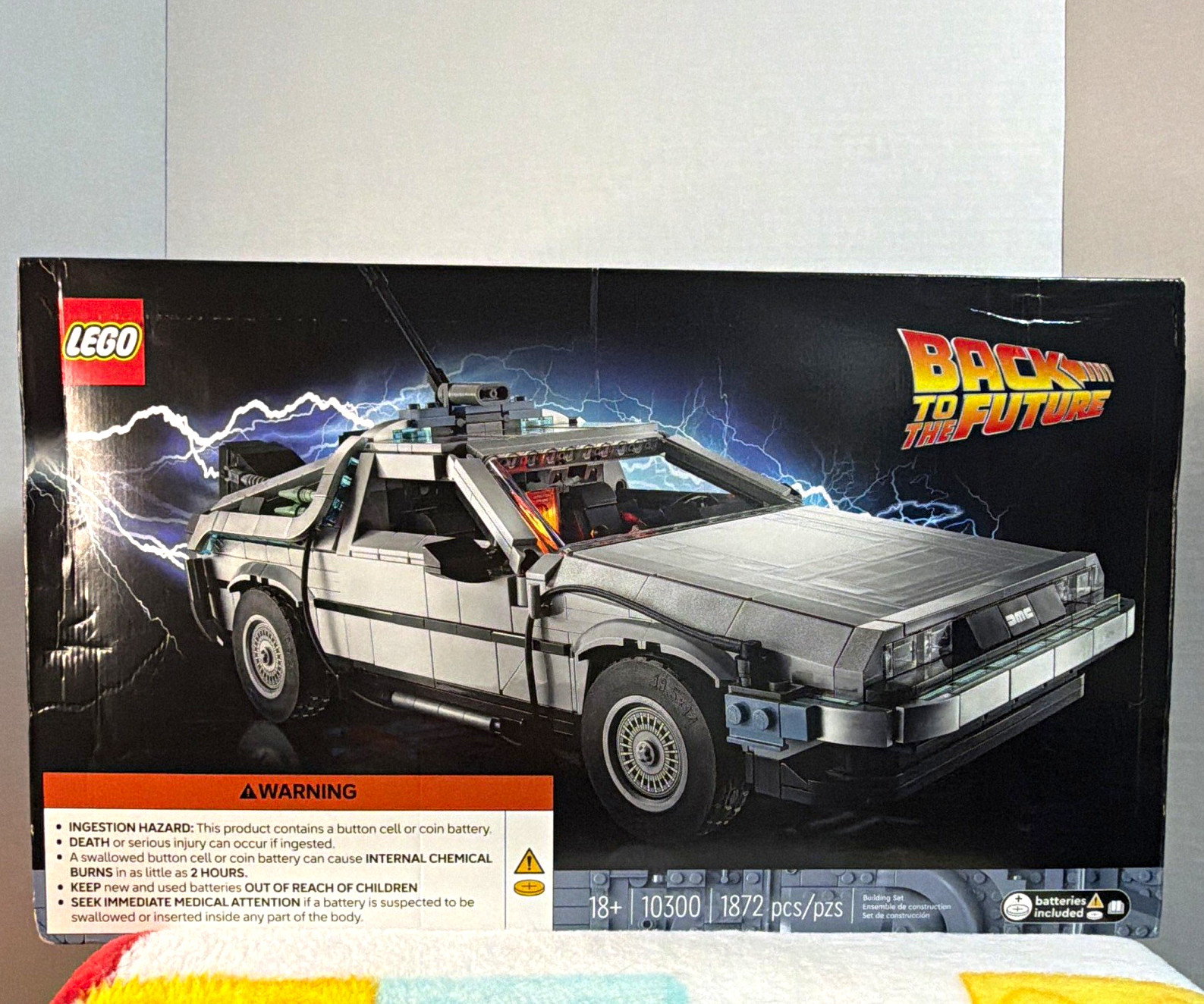 LEGO Icons Back to the Future Time Machine 10300 1872pcs 18+ Light Brick LEGO Icons Back to the Future Time Machine 10300 1872pcs 18+ Light Brick