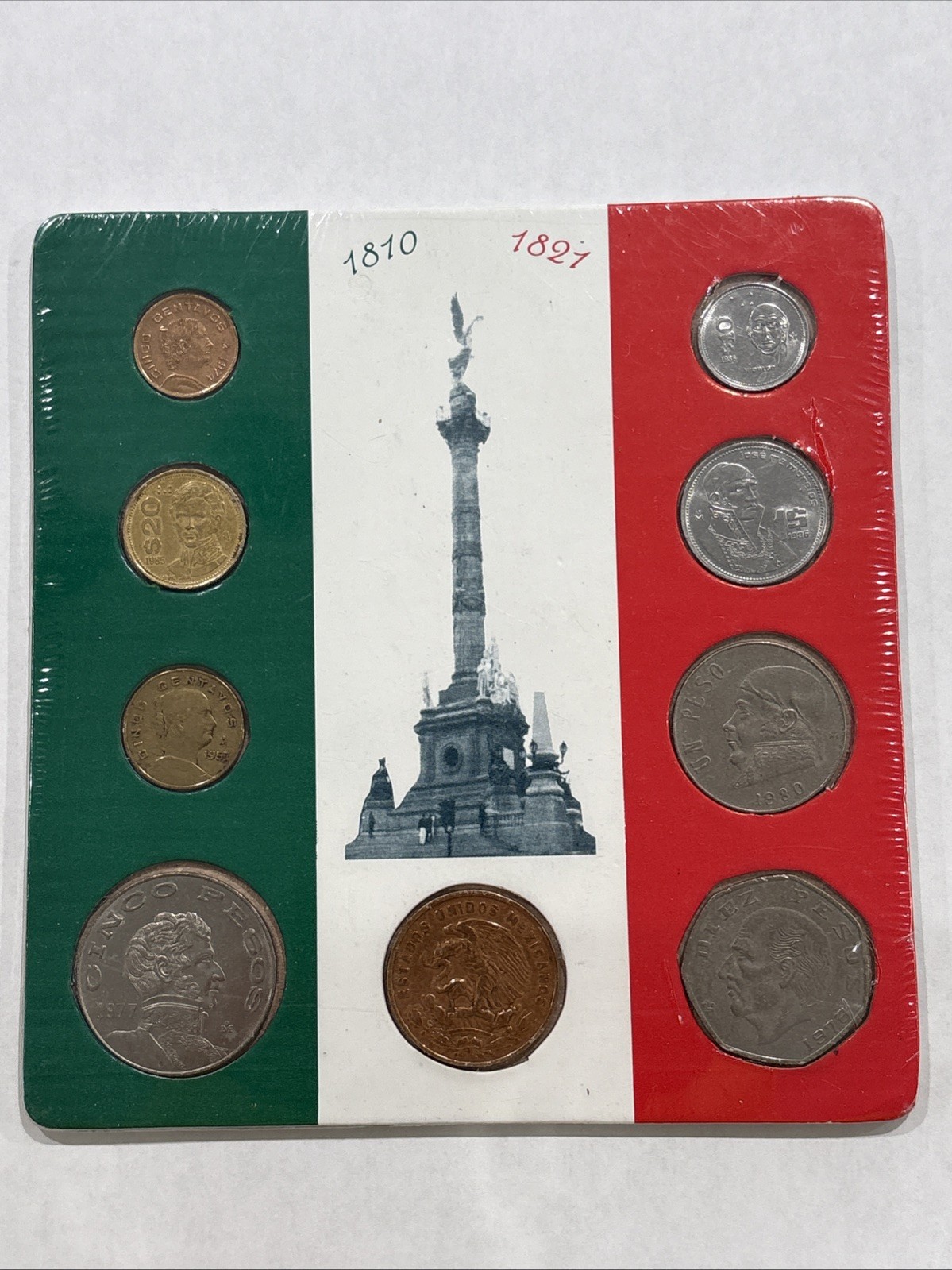 Sealed Mexican Souvenir Coins - The Ideals of the Revolution 1810 - 1821 NM