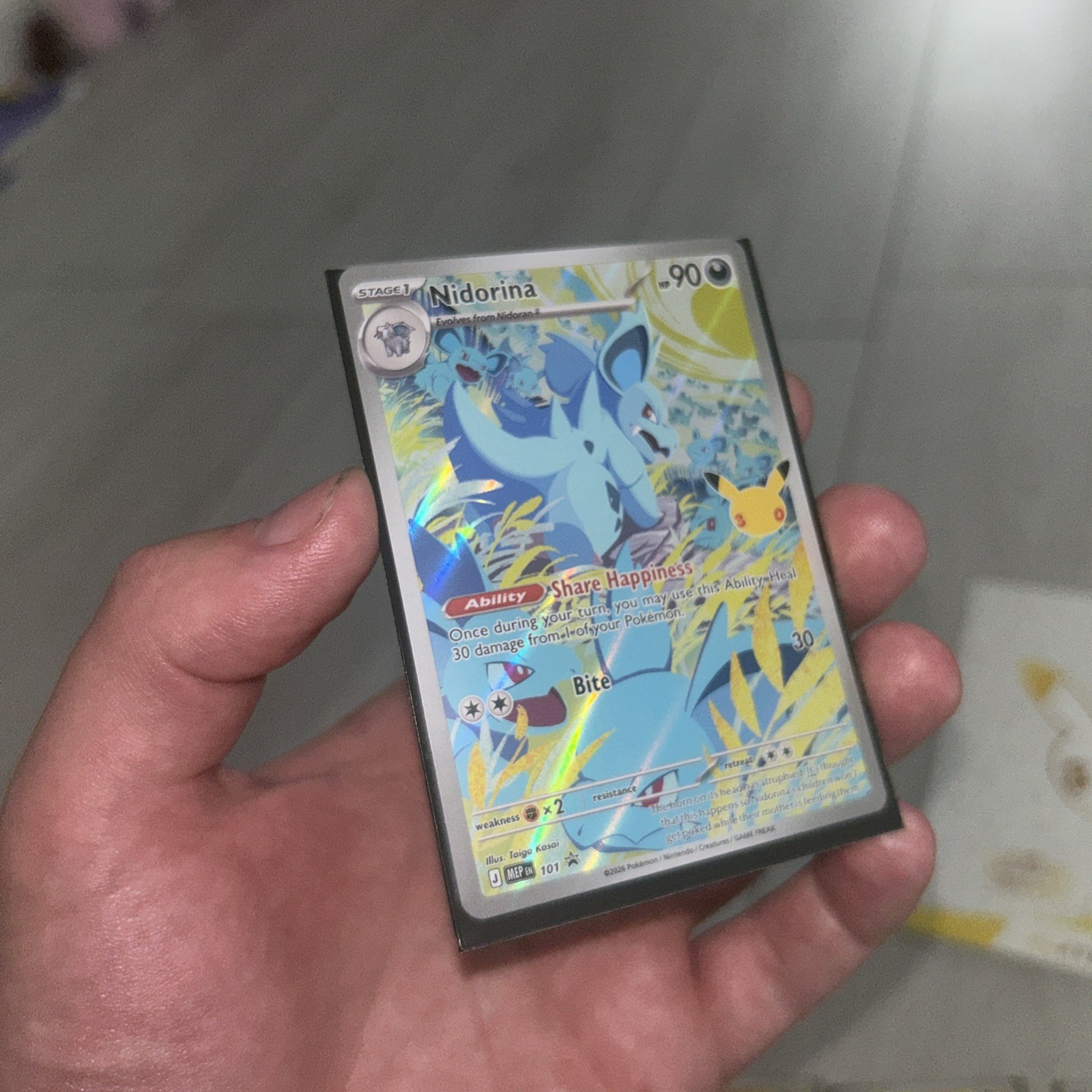 Pokemon - Nidorina (30th Celebration) - MEP101 - ME: Mega Evolution Promo - Holo Pokemon - Nidorina (30th Celebration) - MEP101 - ME: Mega Evolution Promo - Holo